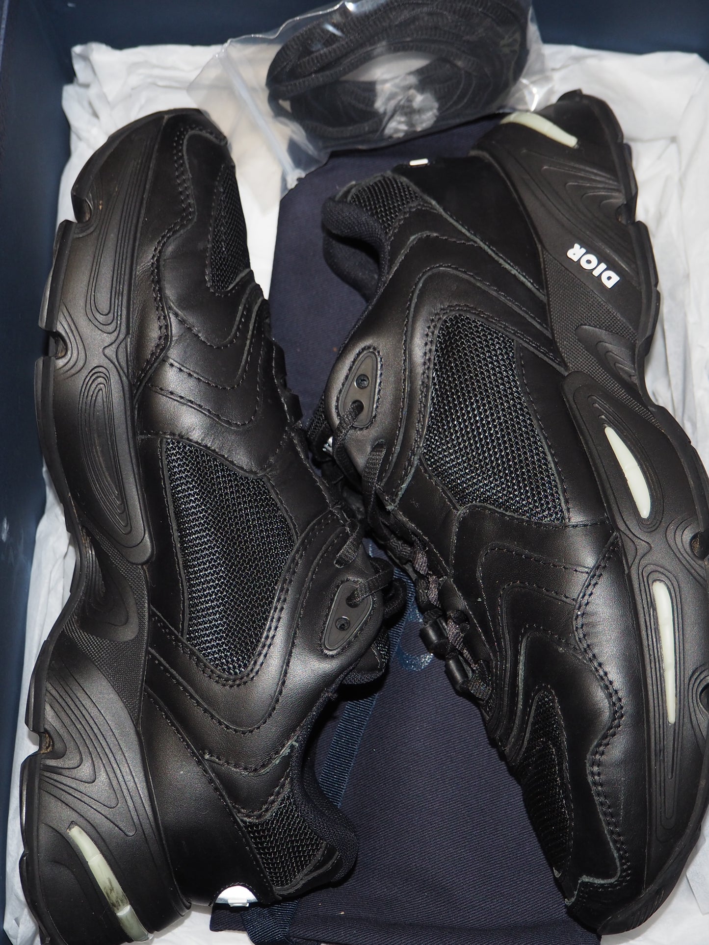 DIOR CD1 LT BLACK SNEAKERS 40