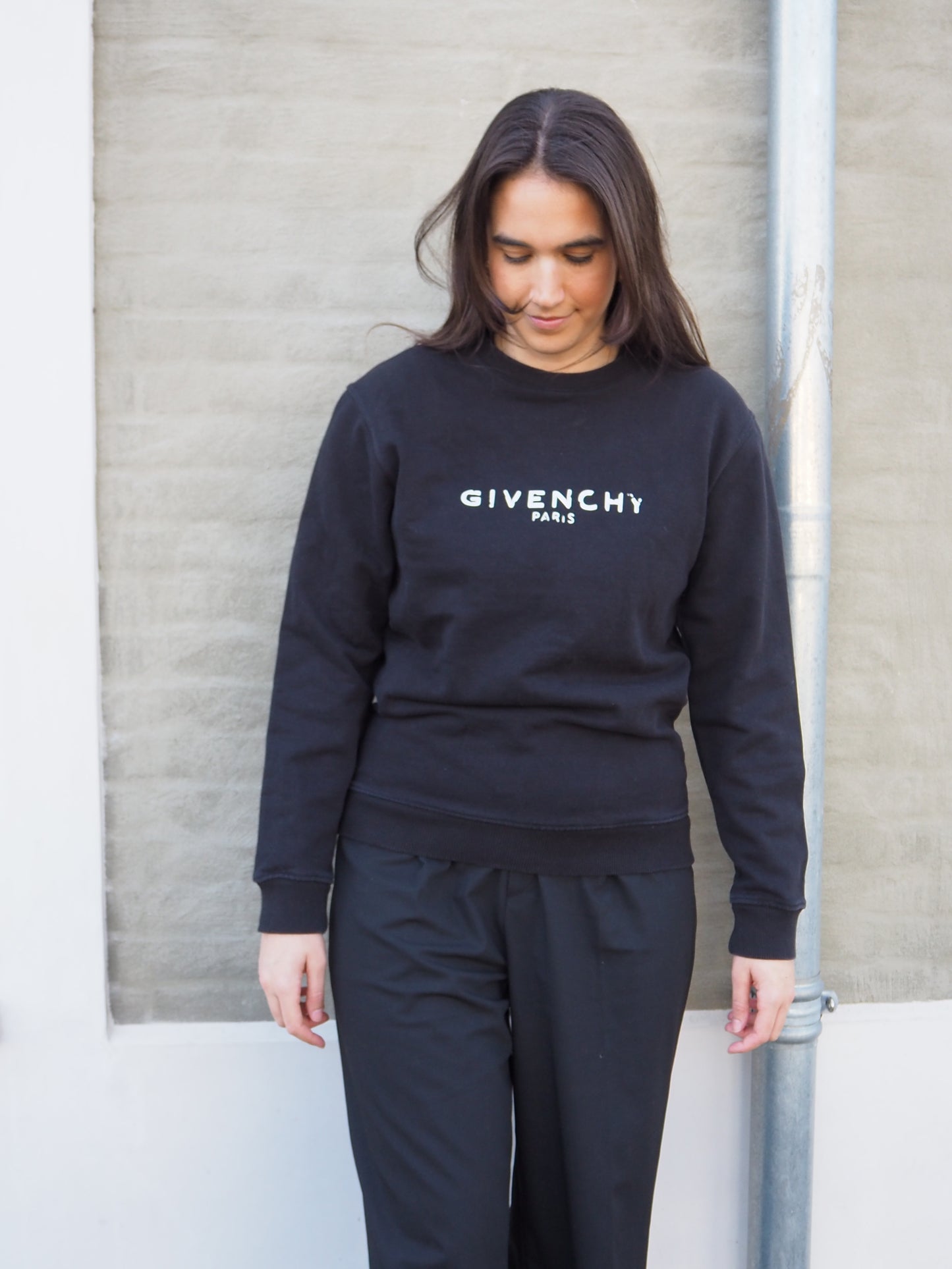 GIVENCHY FADED LOGO SWEATER