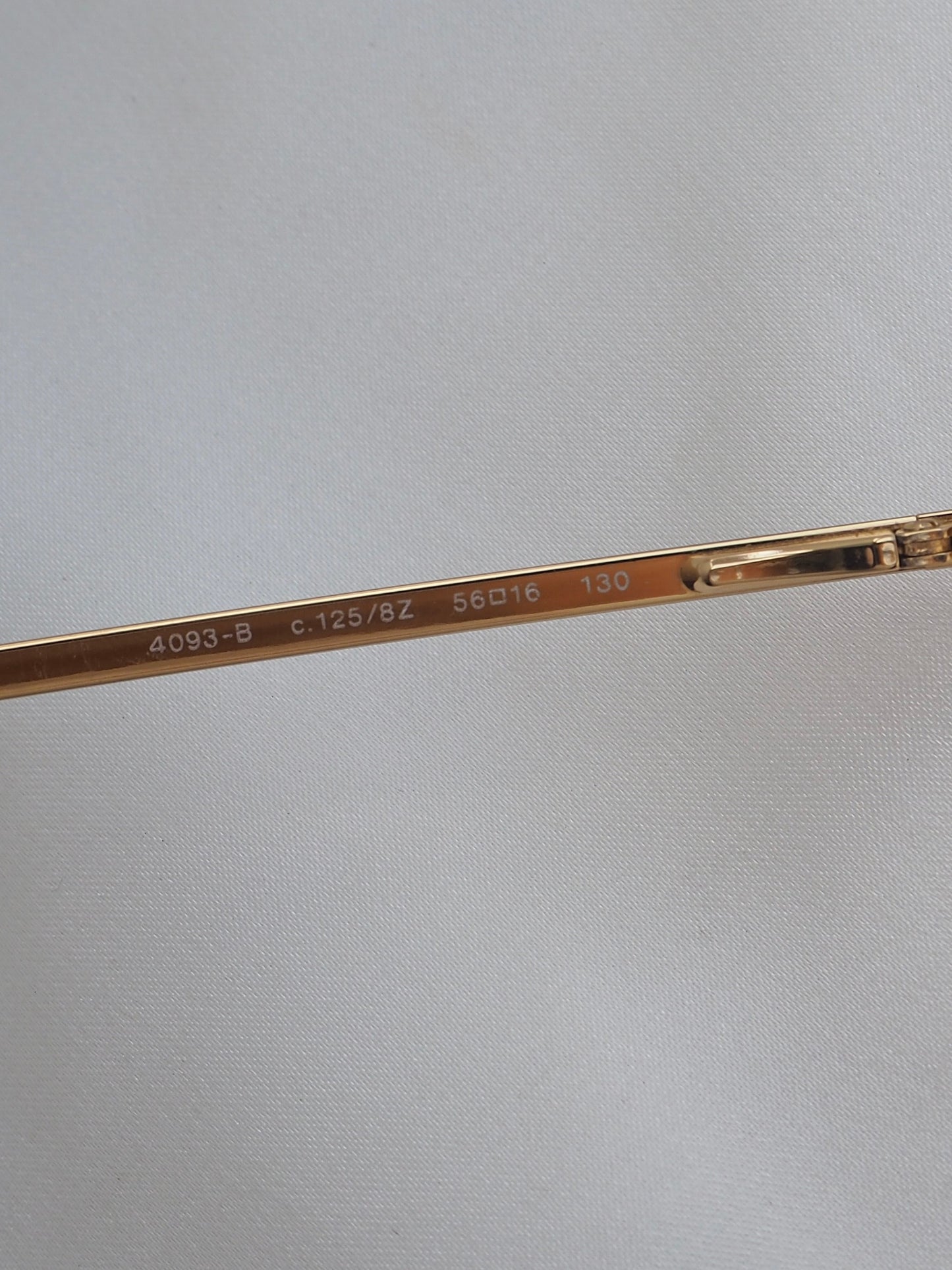 CHANEL 4093-B CRYSTAL CC LOGO RIMLESS SUNGLASSES GOLD