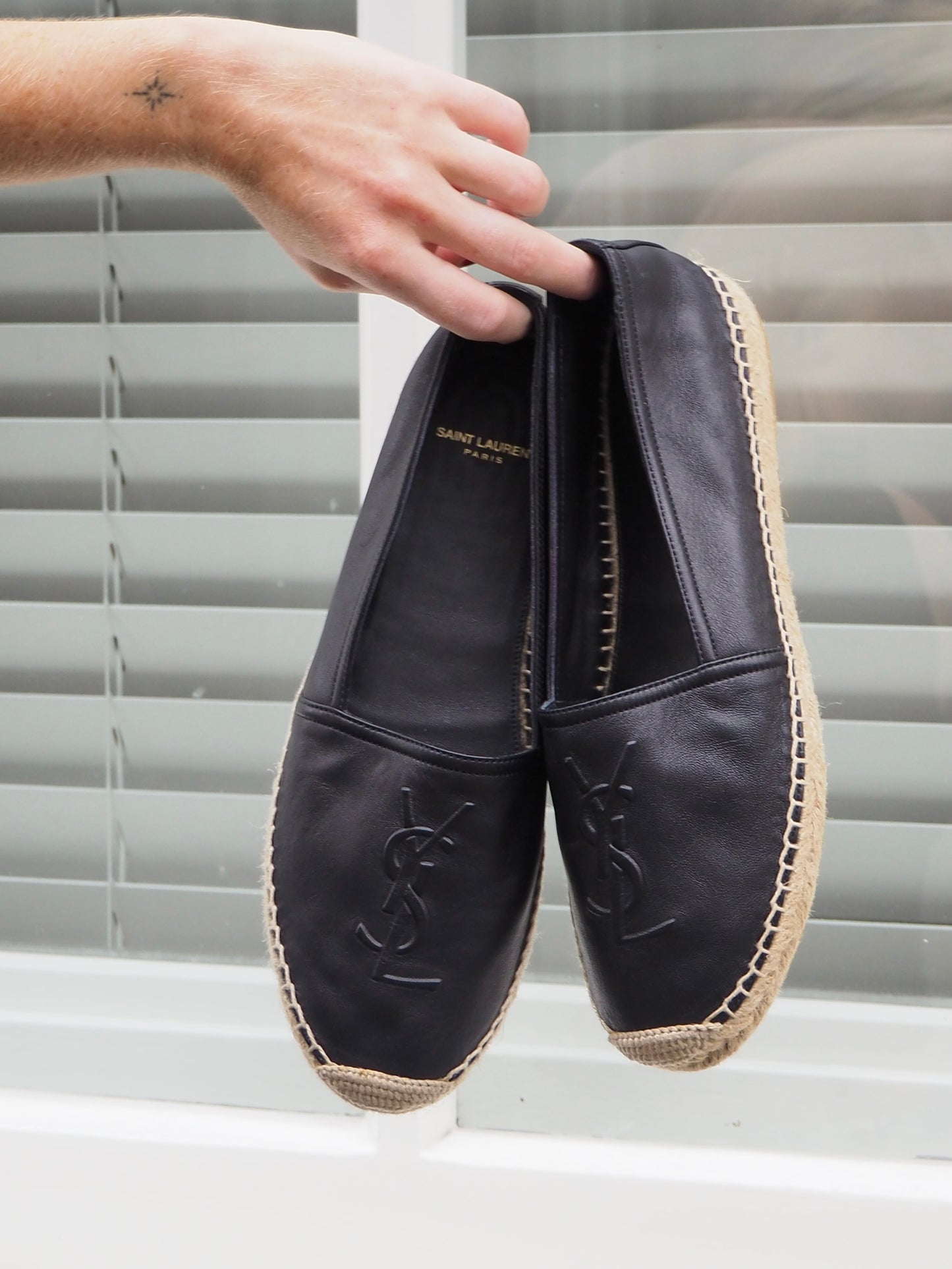 YVES SAINT LAURENT CASSANDRE ESPADRILLES 40