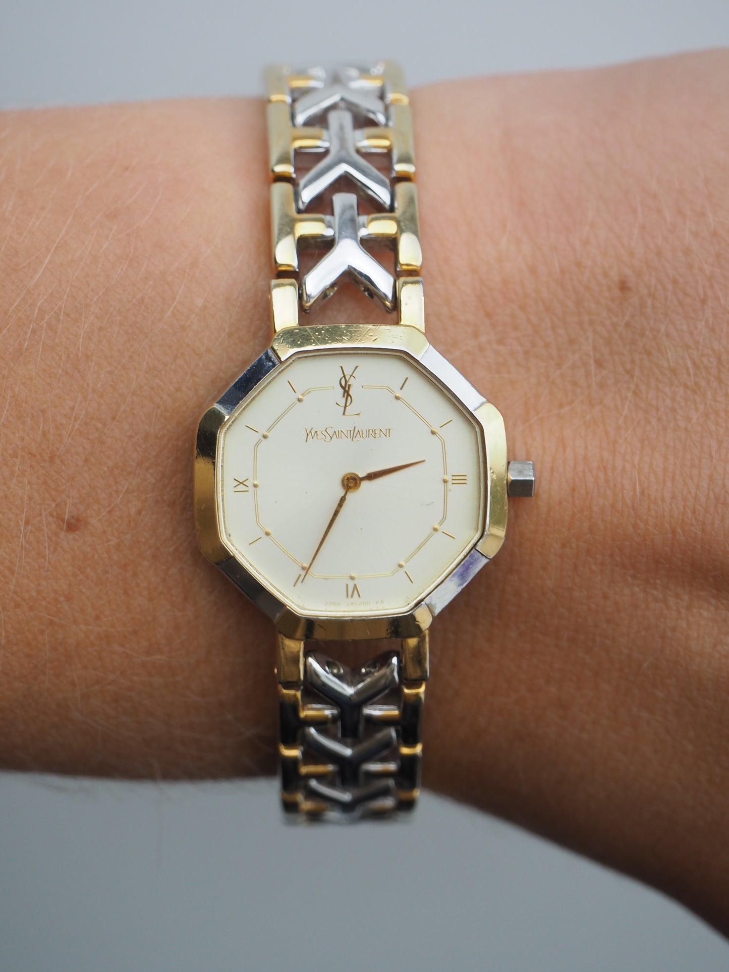 YVES SAINT LAURENT OCTAGON WATCH