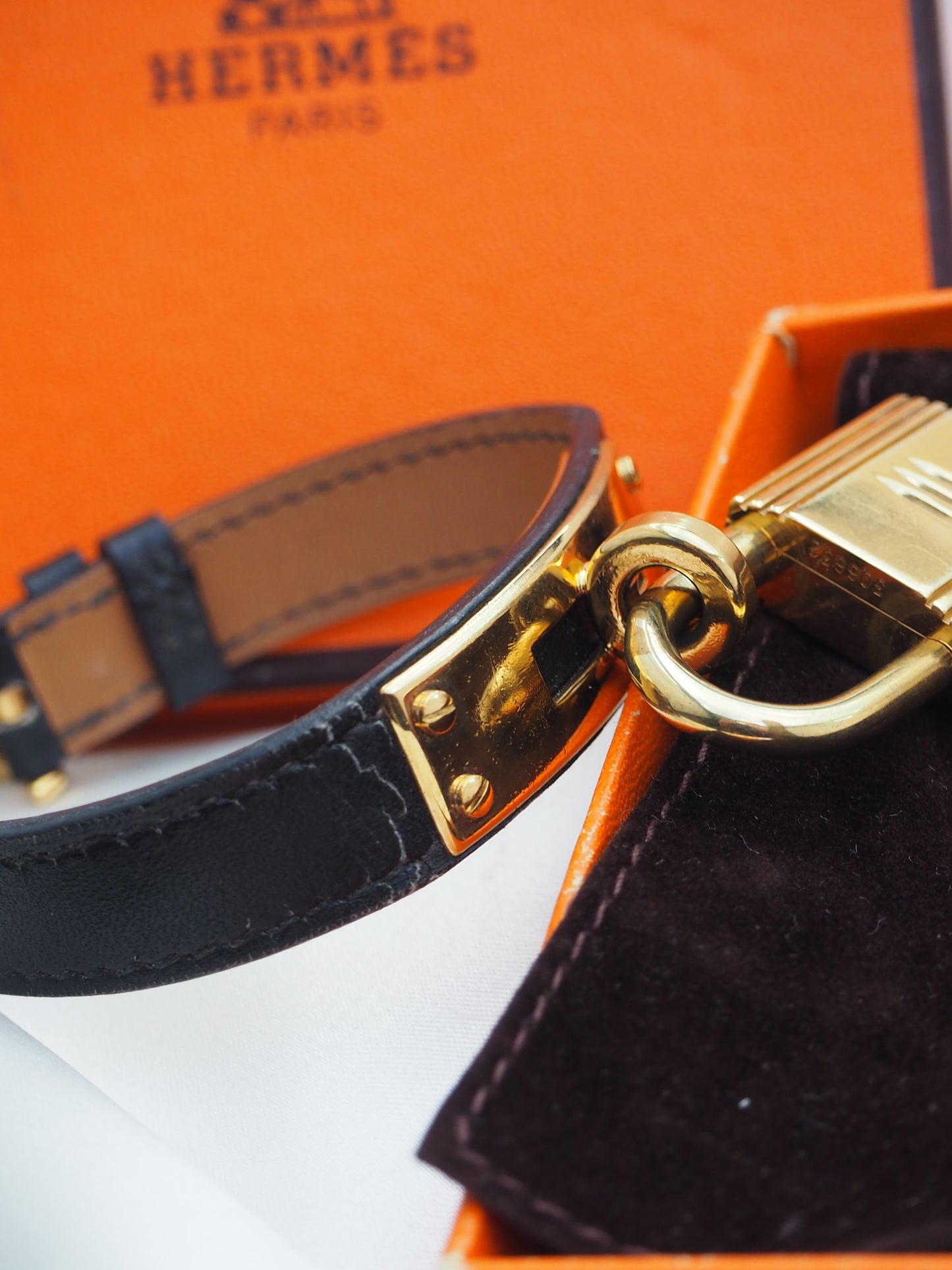 HERMÈS KELLY CADENA WATCH BLACK