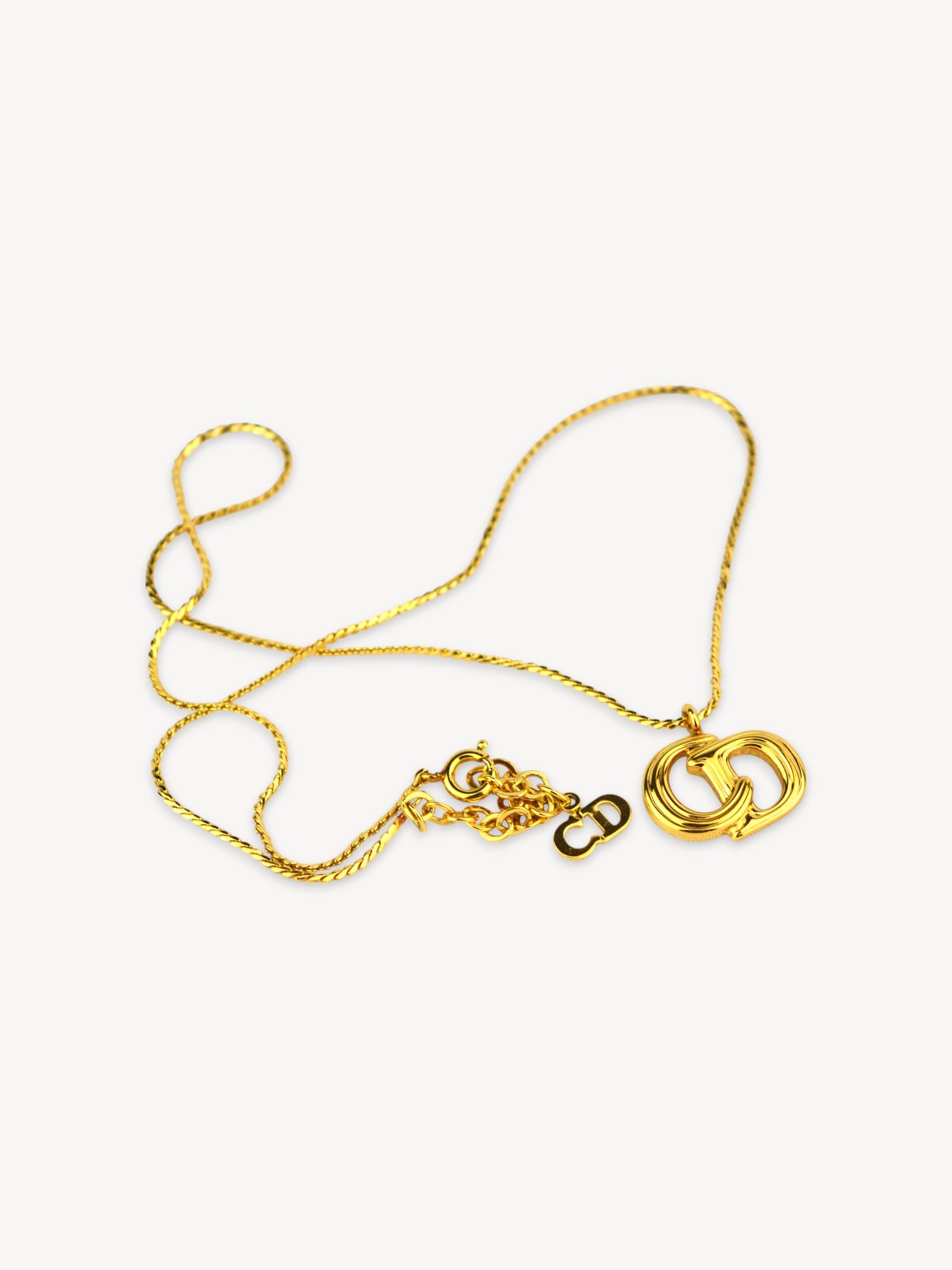 CHISTIAN DIOR CD LOGO NECKLACE