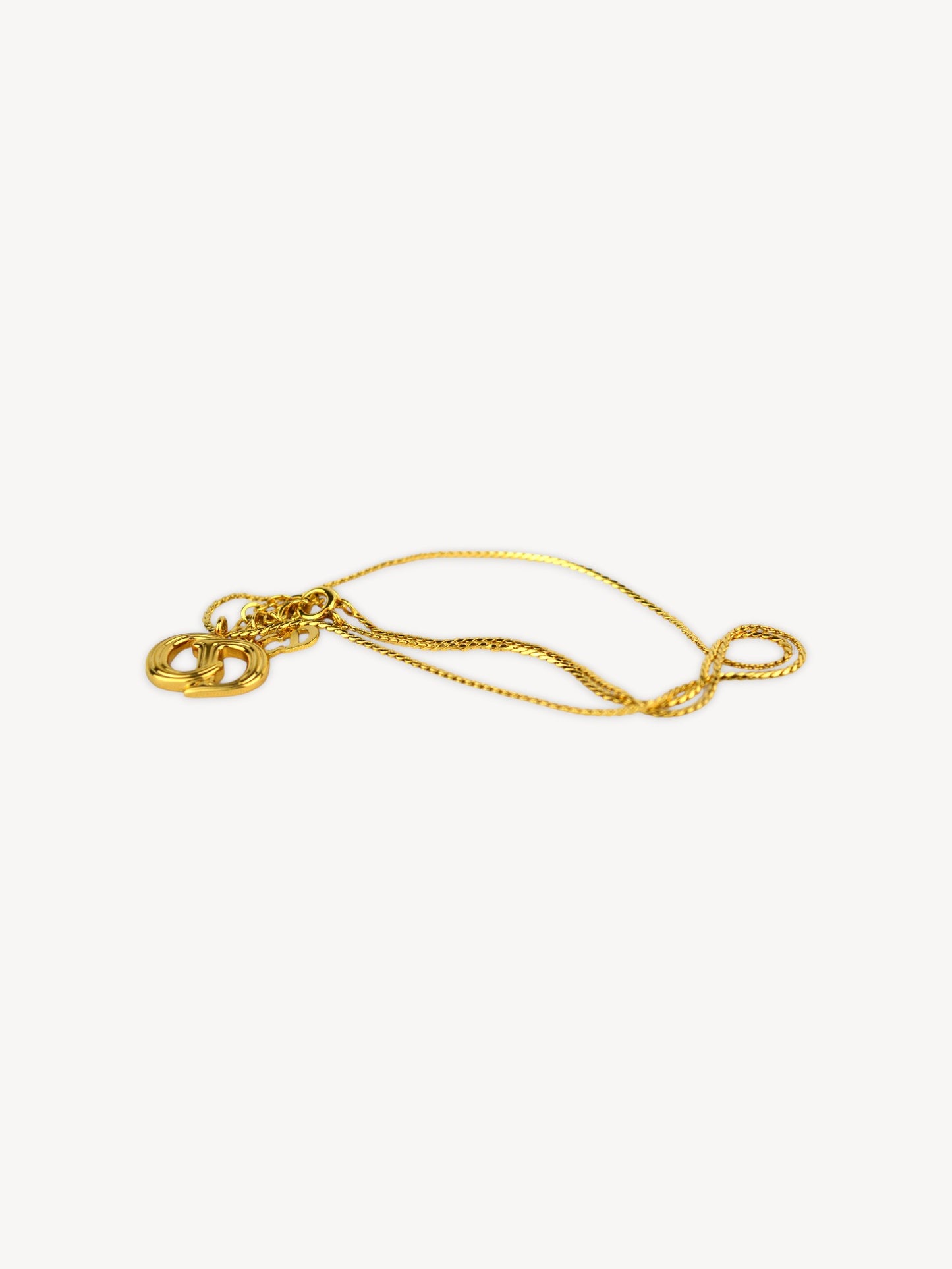 CHISTIAN DIOR CD LOGO NECKLACE