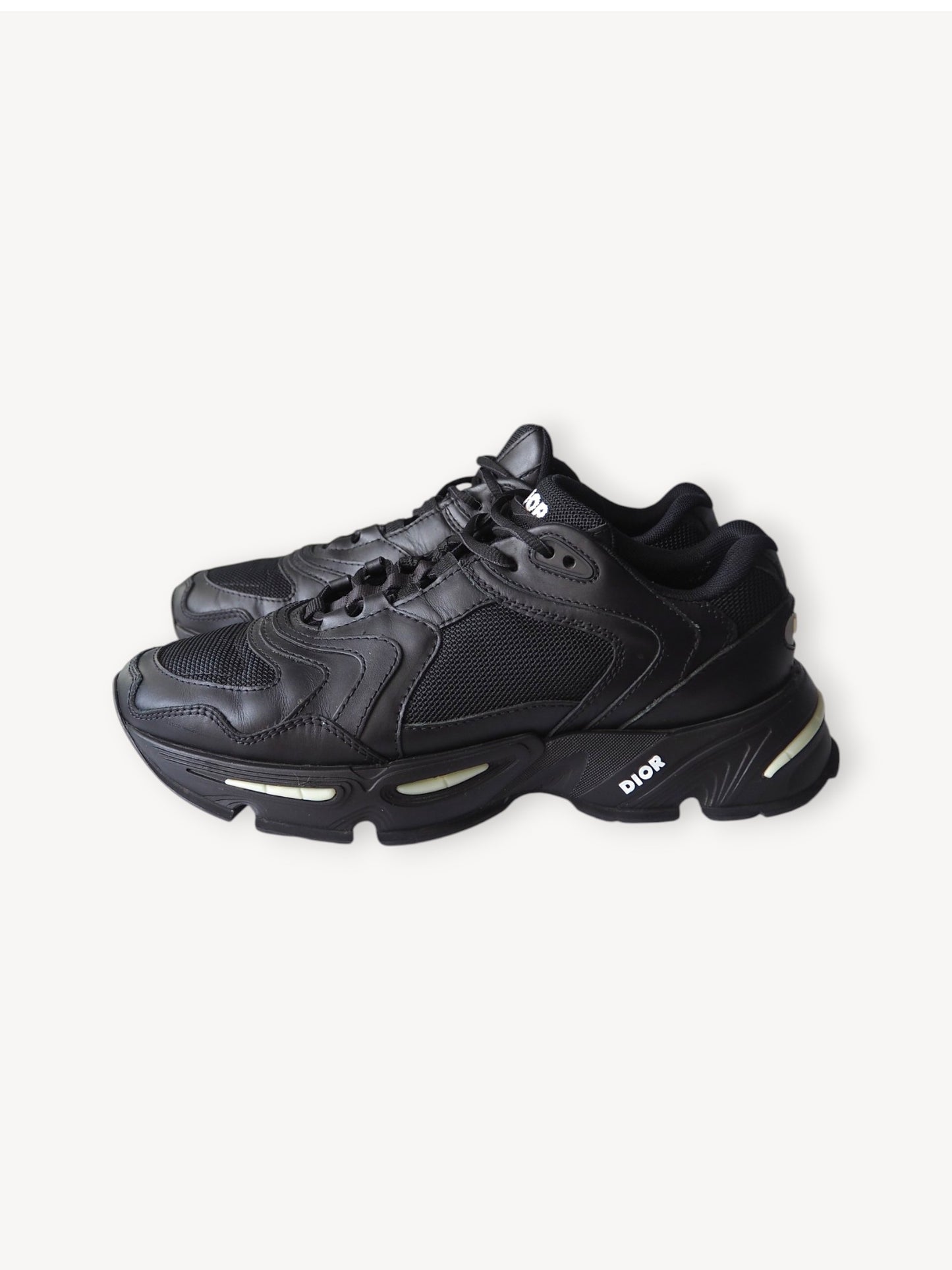 DIOR CD1 LT BLACK SNEAKERS 40