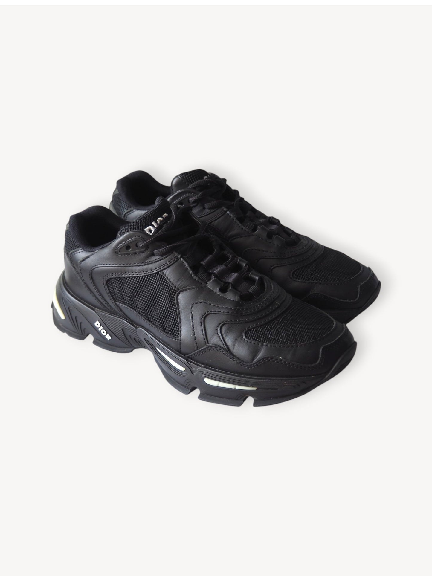 DIOR CD1 LT BLACK SNEAKERS 40