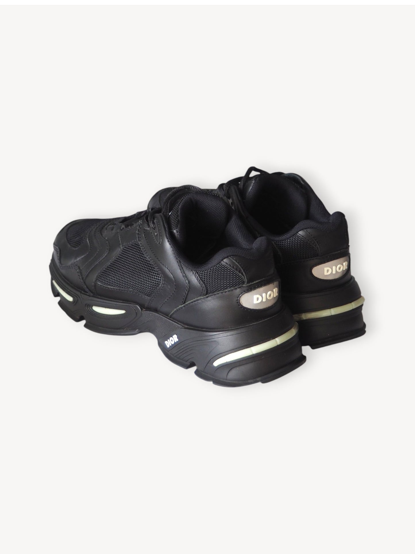 DIOR CD1 LT BLACK SNEAKERS 40