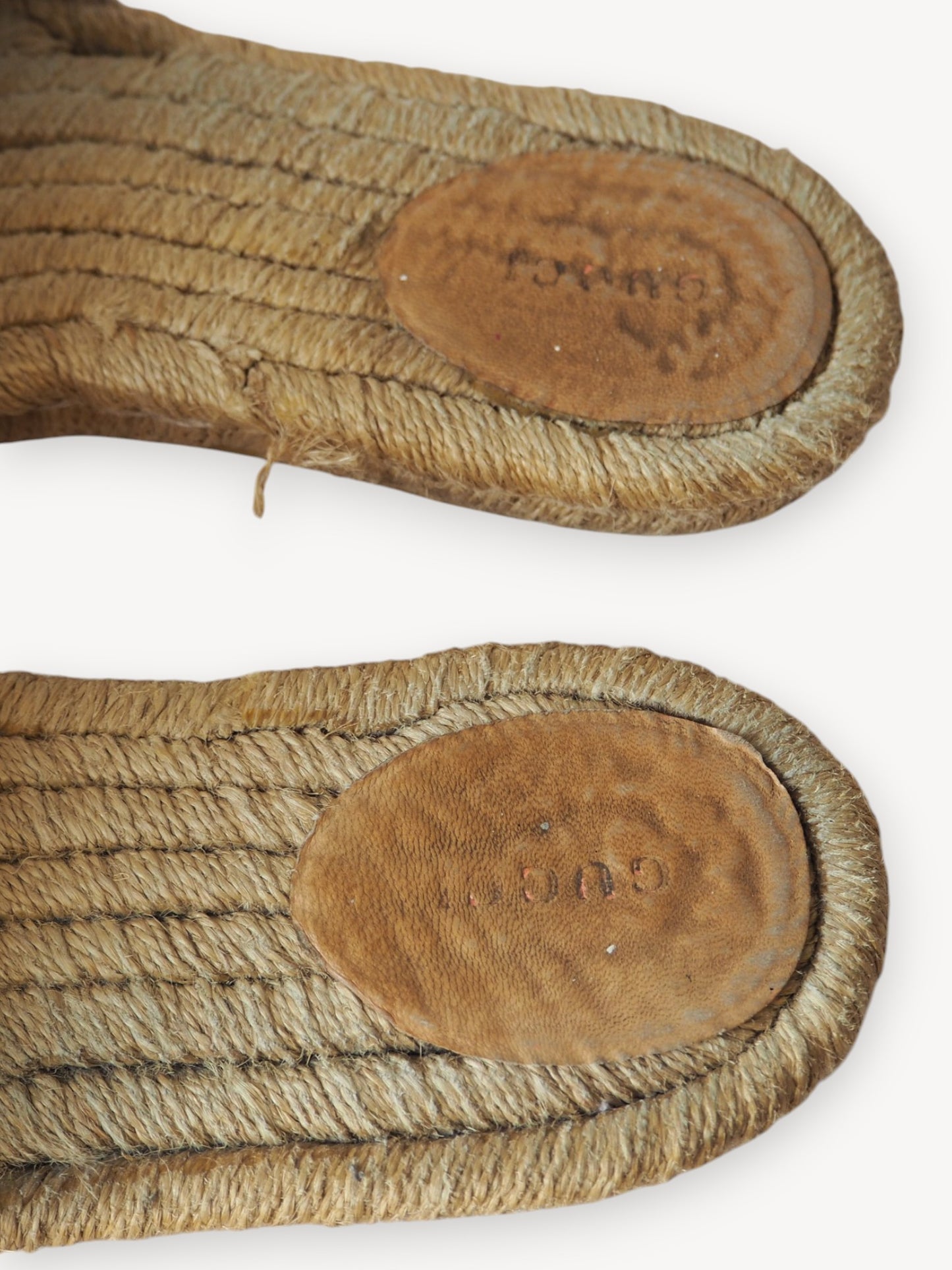 GUCCI MARMONT ESPADRILLE SLIDE SANDALS