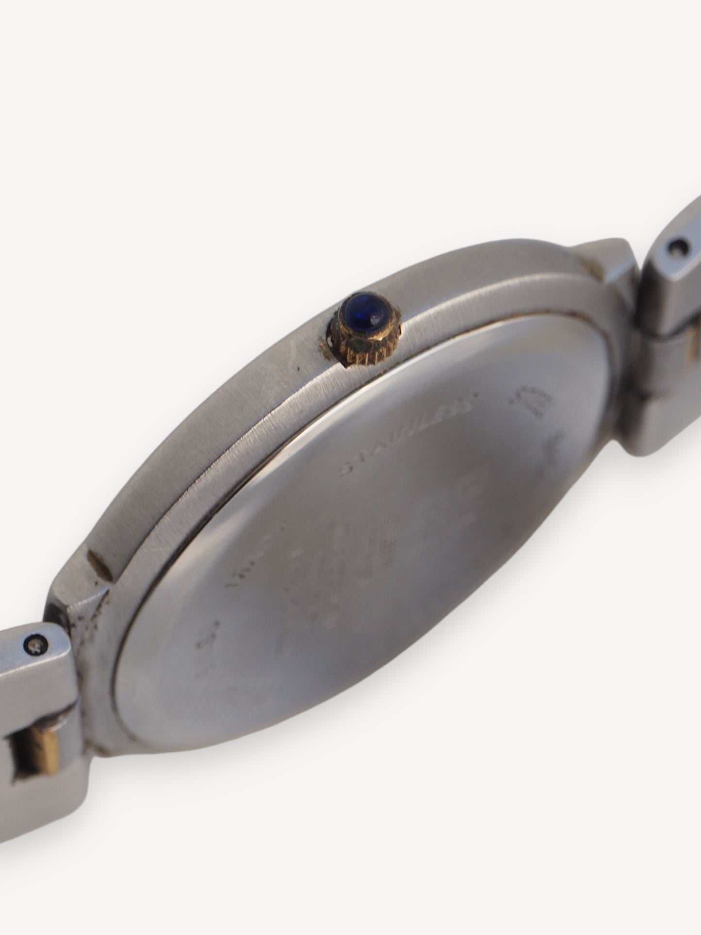 GIVENCHY TWO-TONE WATCH WITH RHINESTONES
