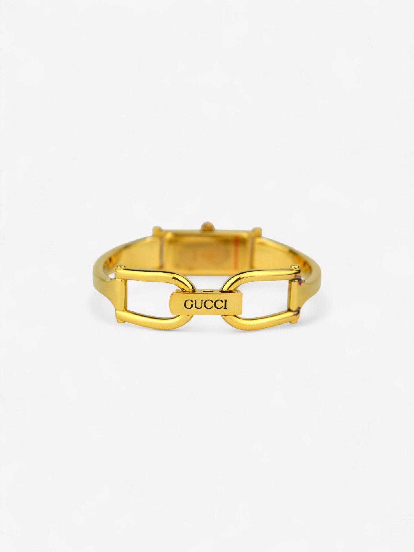 GUCCI 1500L HORSEBIT WATCH GOLD/BLACK