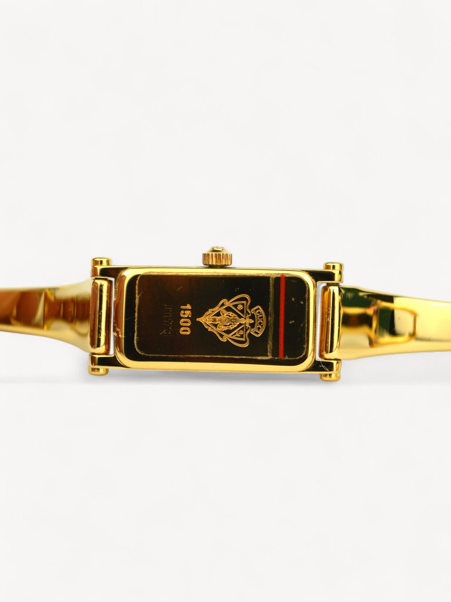 GUCCI 1500L HORSEBIT WATCH GOLD/BLACK