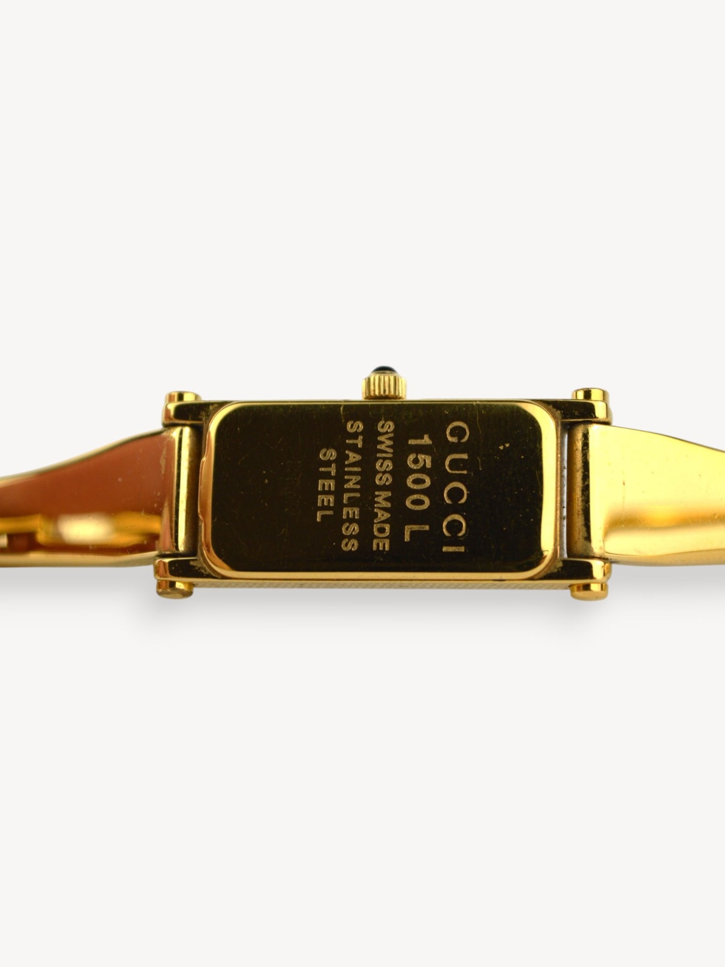 GUCCI 1500L HORSEBIT WATCH GOLD/BLACK