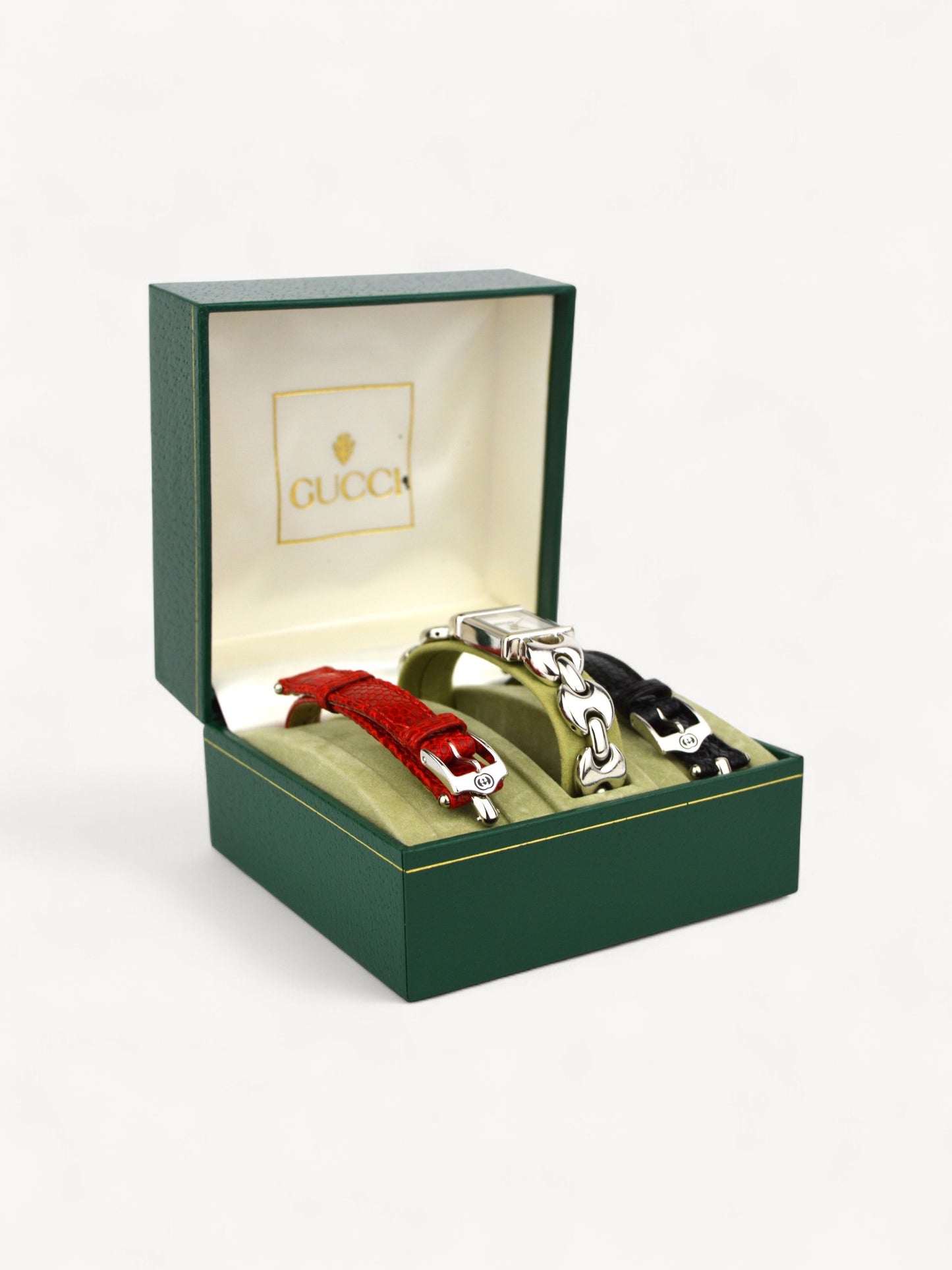 GUCCI 1800L WATCH WITH INTERCHANGEABLE STRAPS