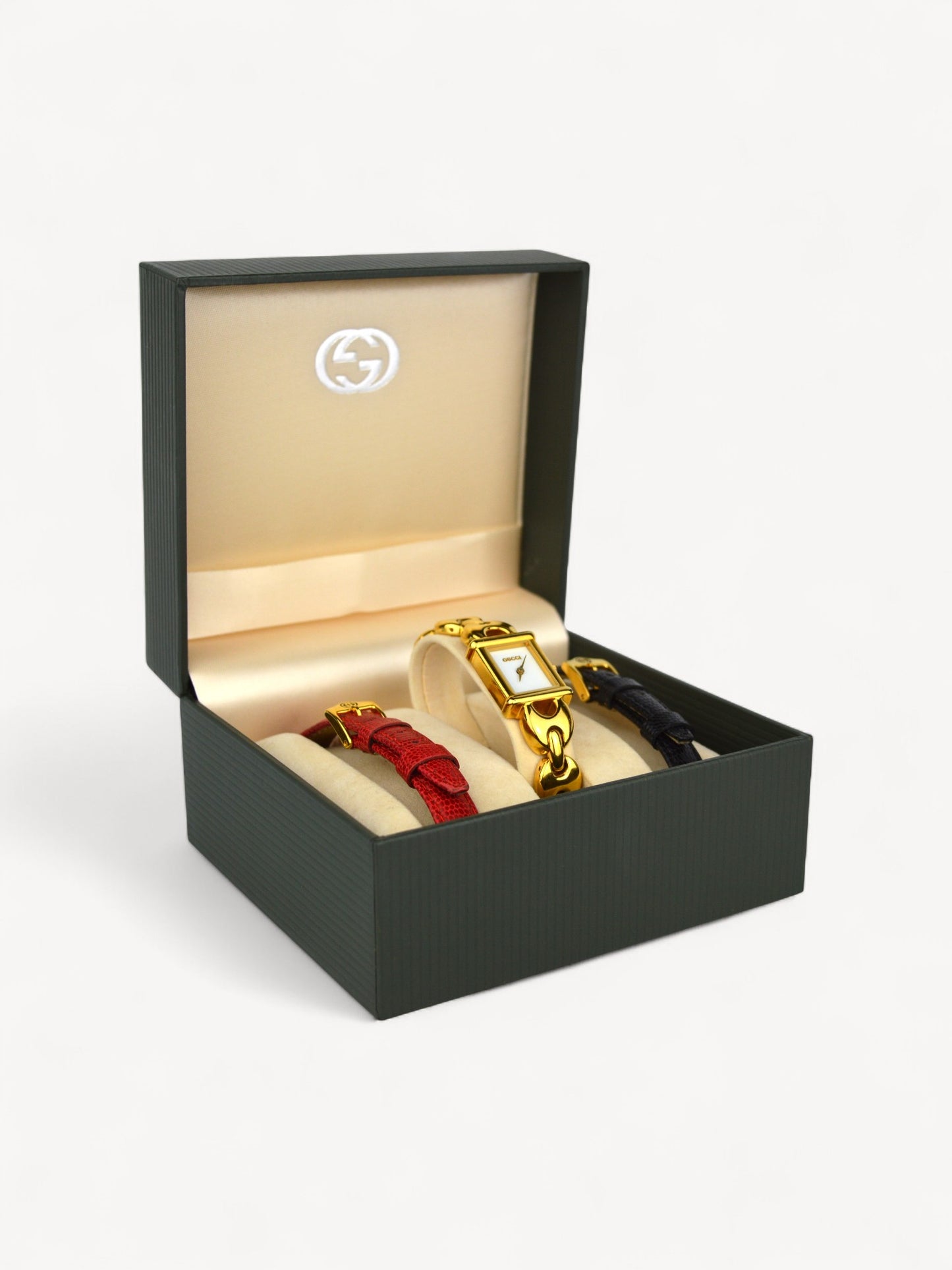 GUCCI 1800L INTERCHANGEABLE STRAP WATCH
