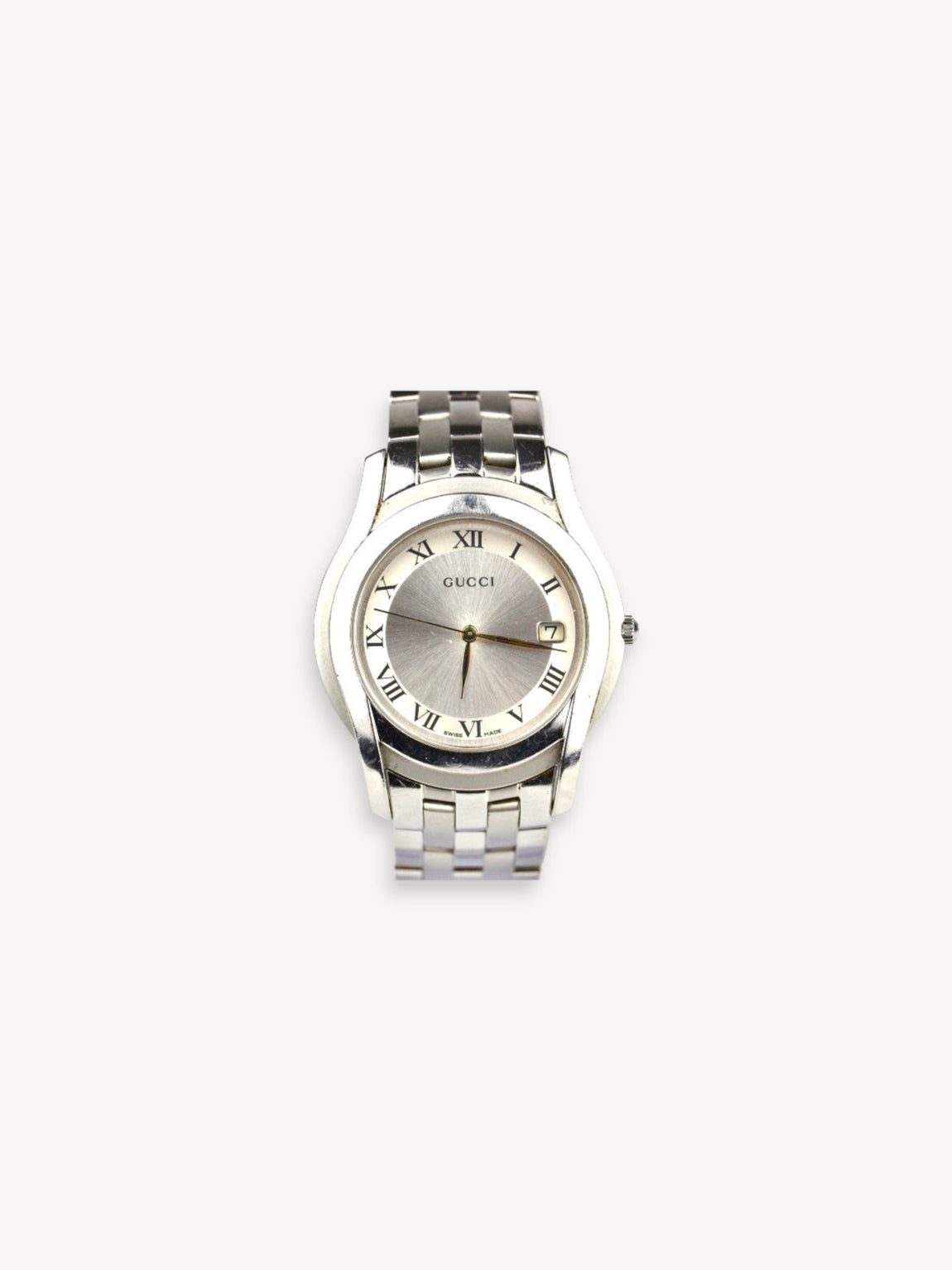GUCCI 5500M WATCH SILVER