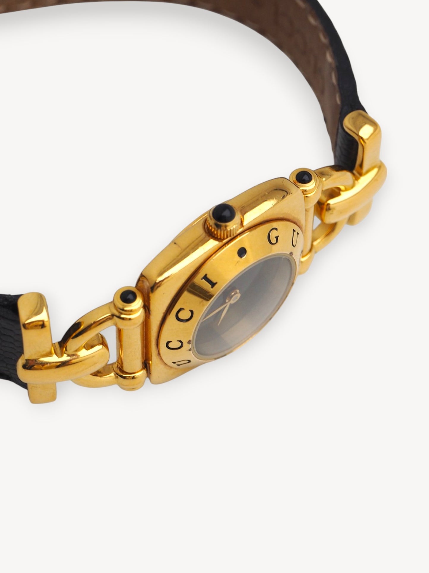 GUCCI 6300L HORSEBIT WATCH BLACK