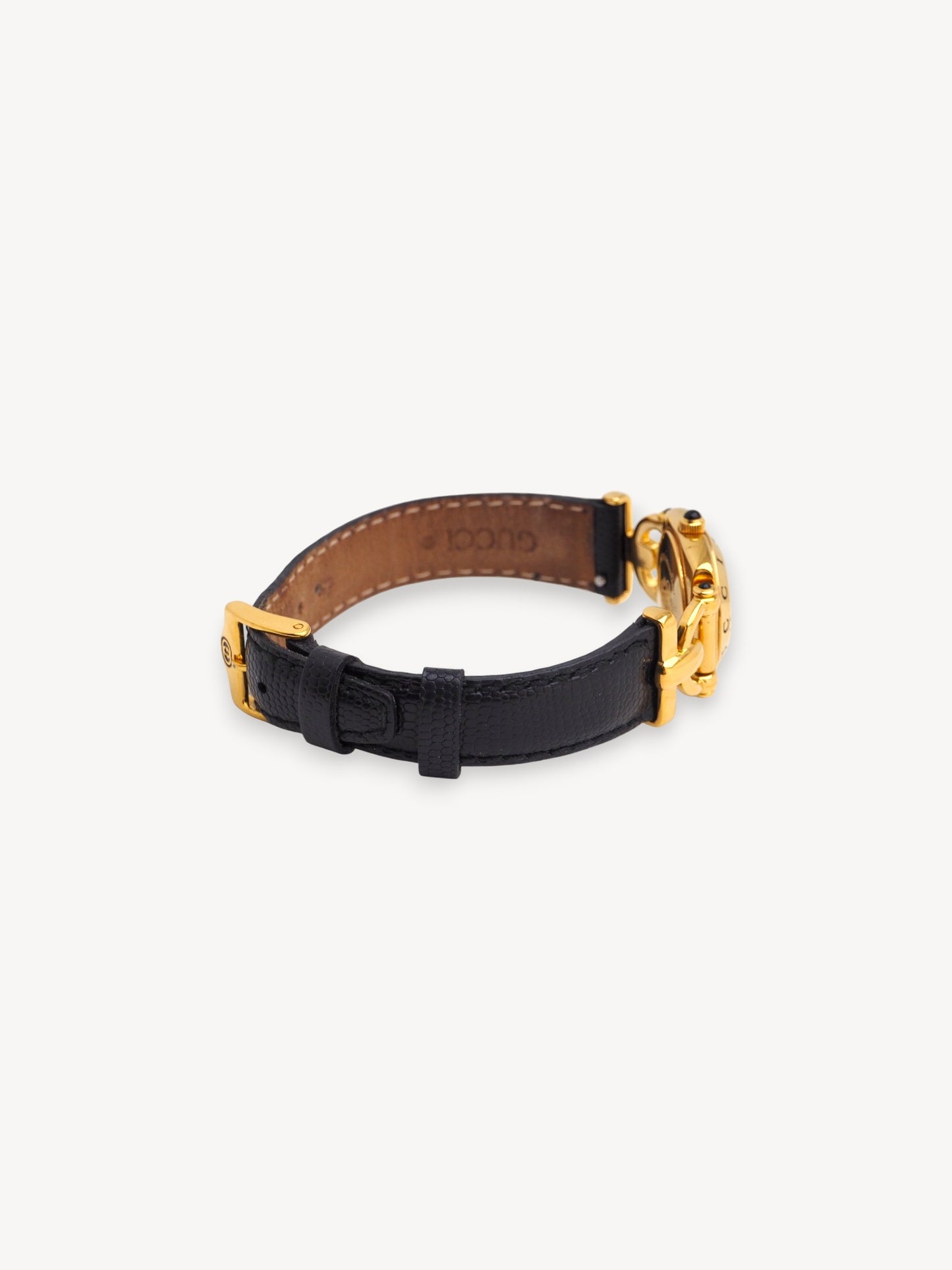 GUCCI 6300L HORSEBIT WATCH BLACK
