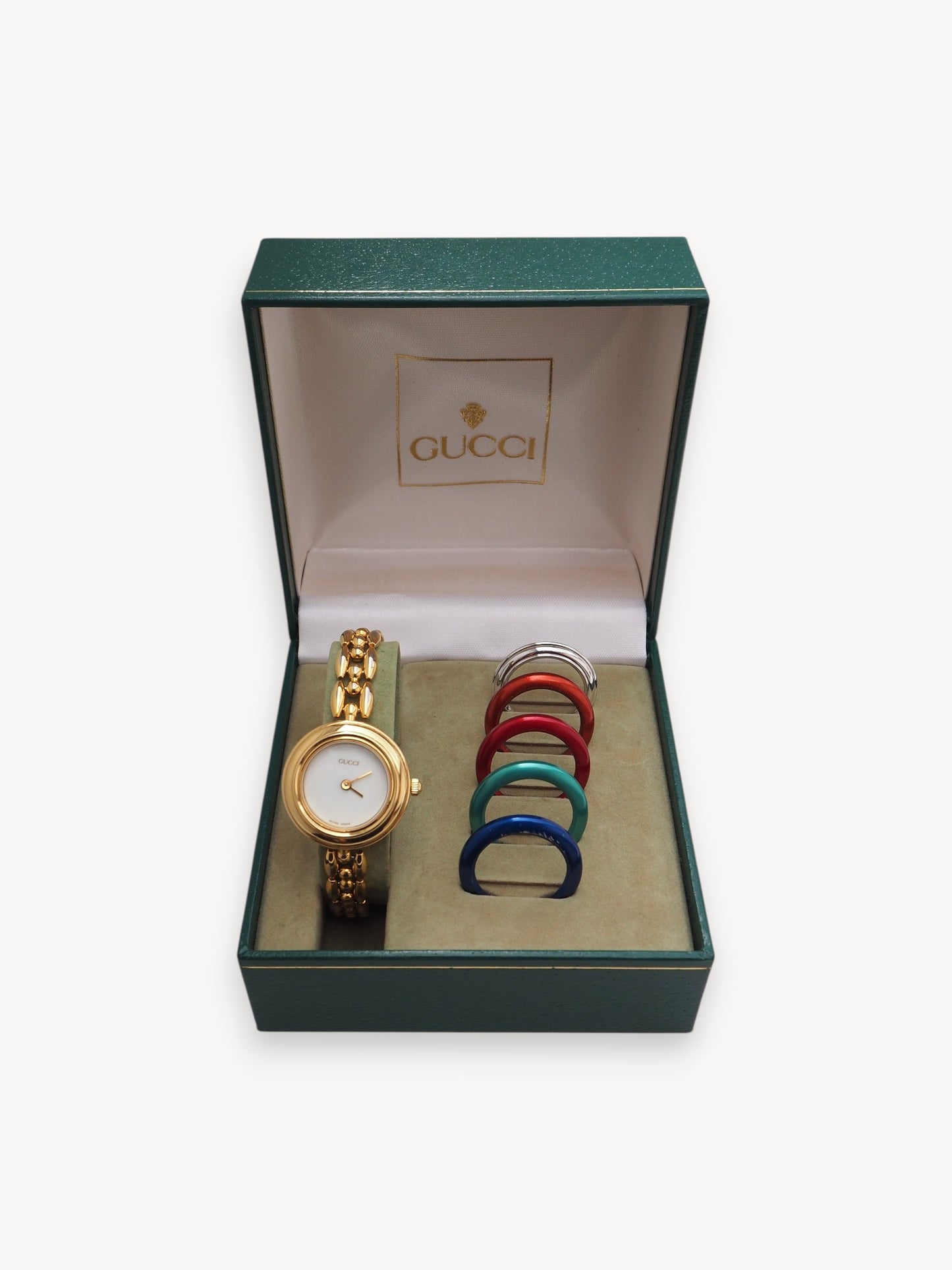 GUCCI INTERCHANGEABLE BEZEL WATCH