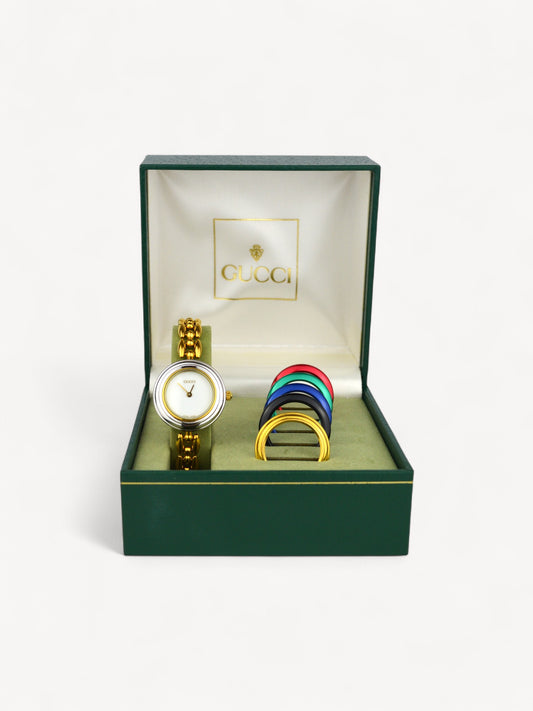 GUCCI INTERCHANGEABLE BEZEL WATCH