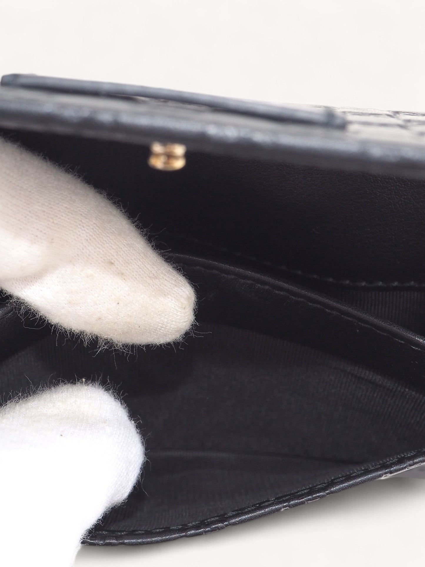 GUCCI GUCCISSIMA CARD HOLDER BLACK