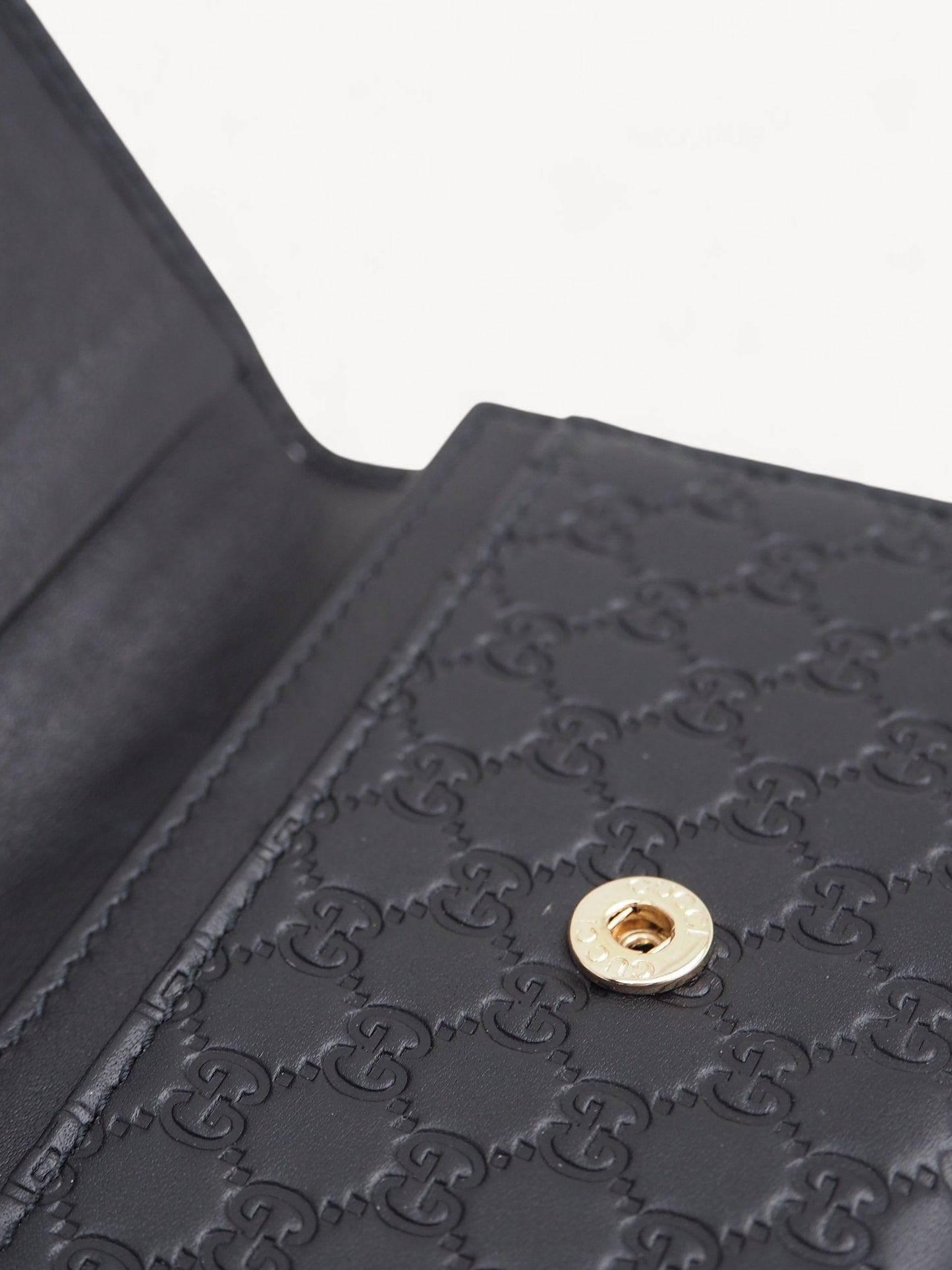 GUCCI GUCCISSIMA CARD HOLDER BLACK