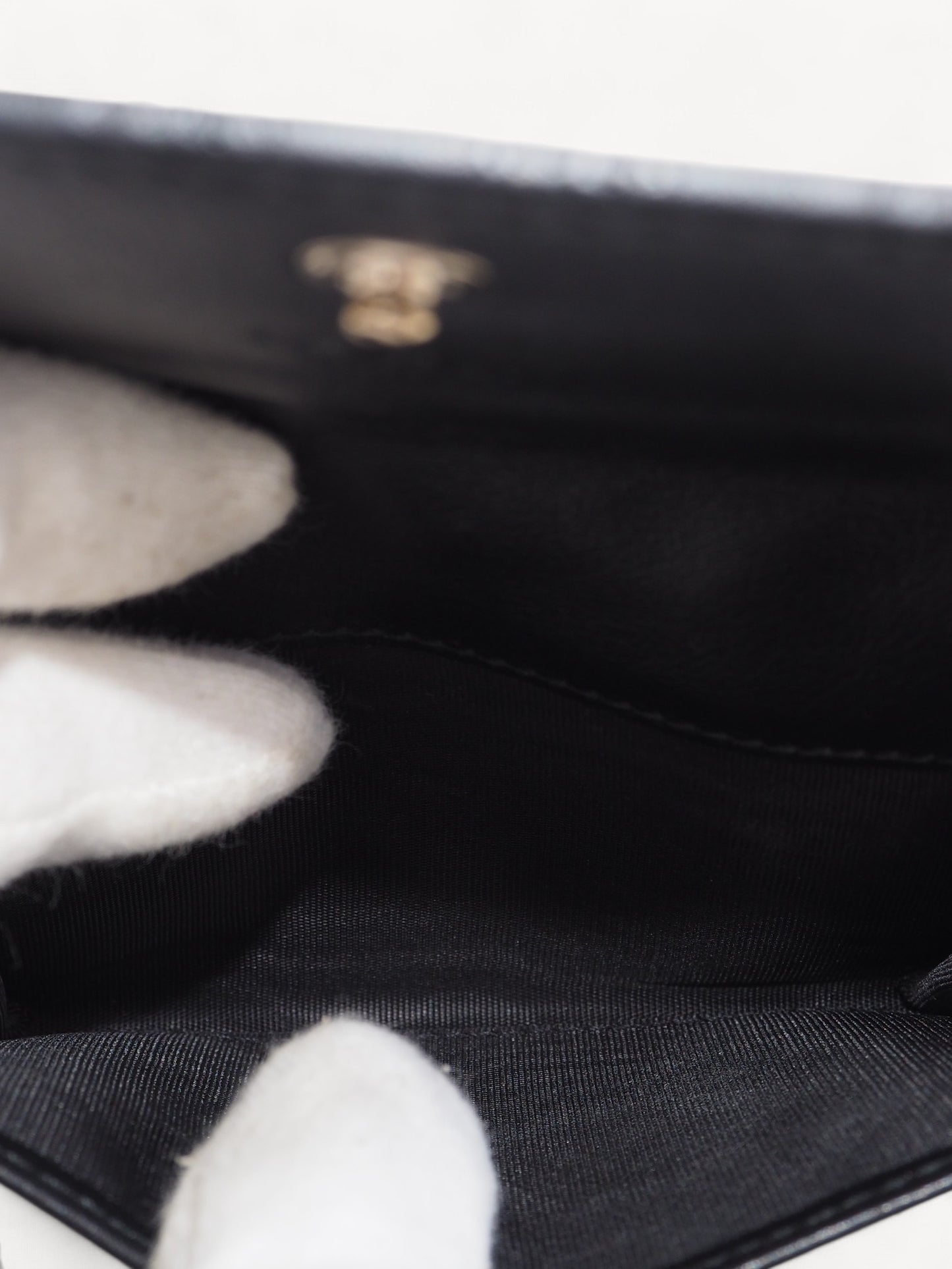 GUCCI GUCCISSIMA CARD HOLDER BLACK