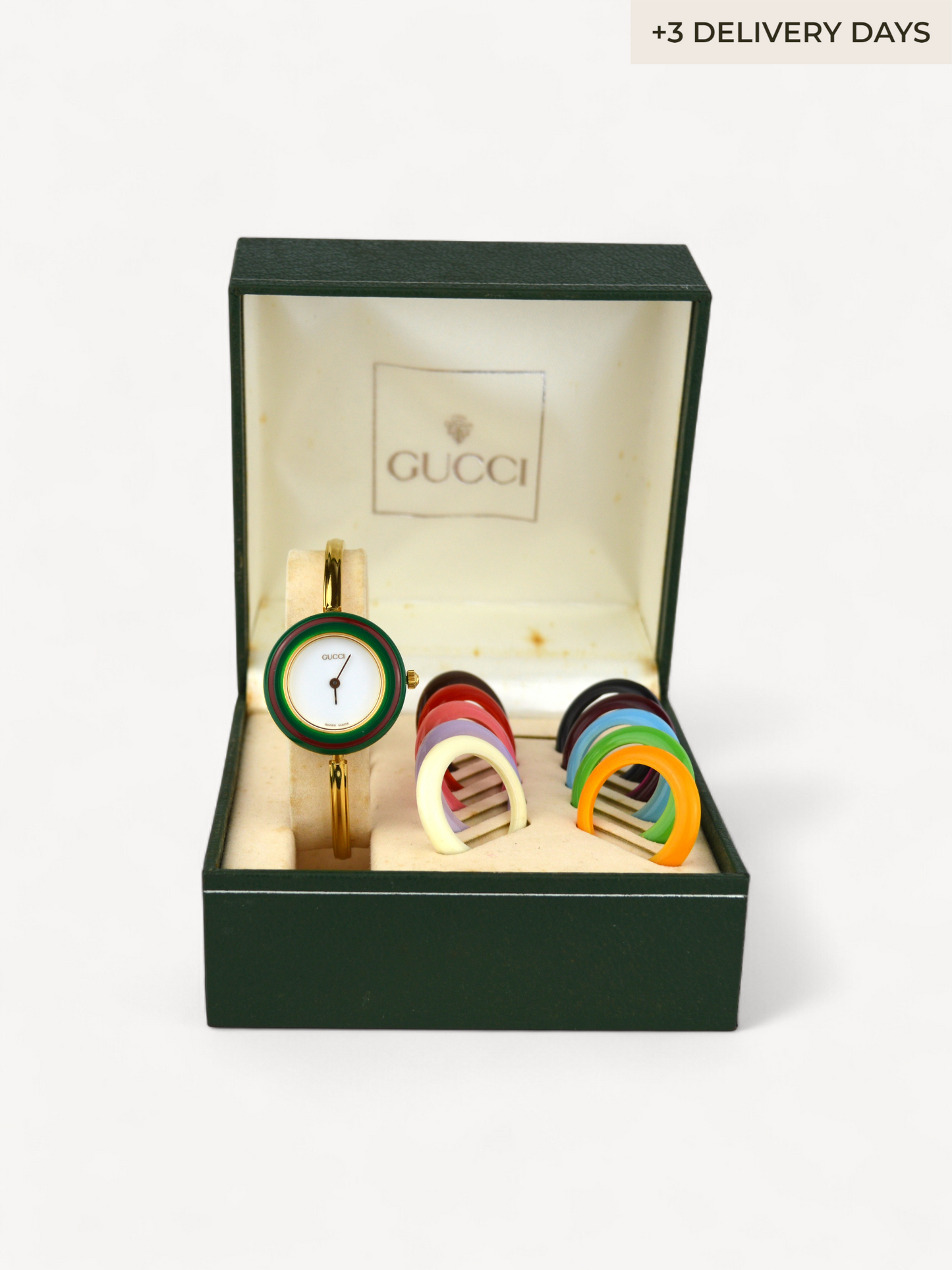 GUCCI INTERCHANGEABLE BEZEL WATCH
