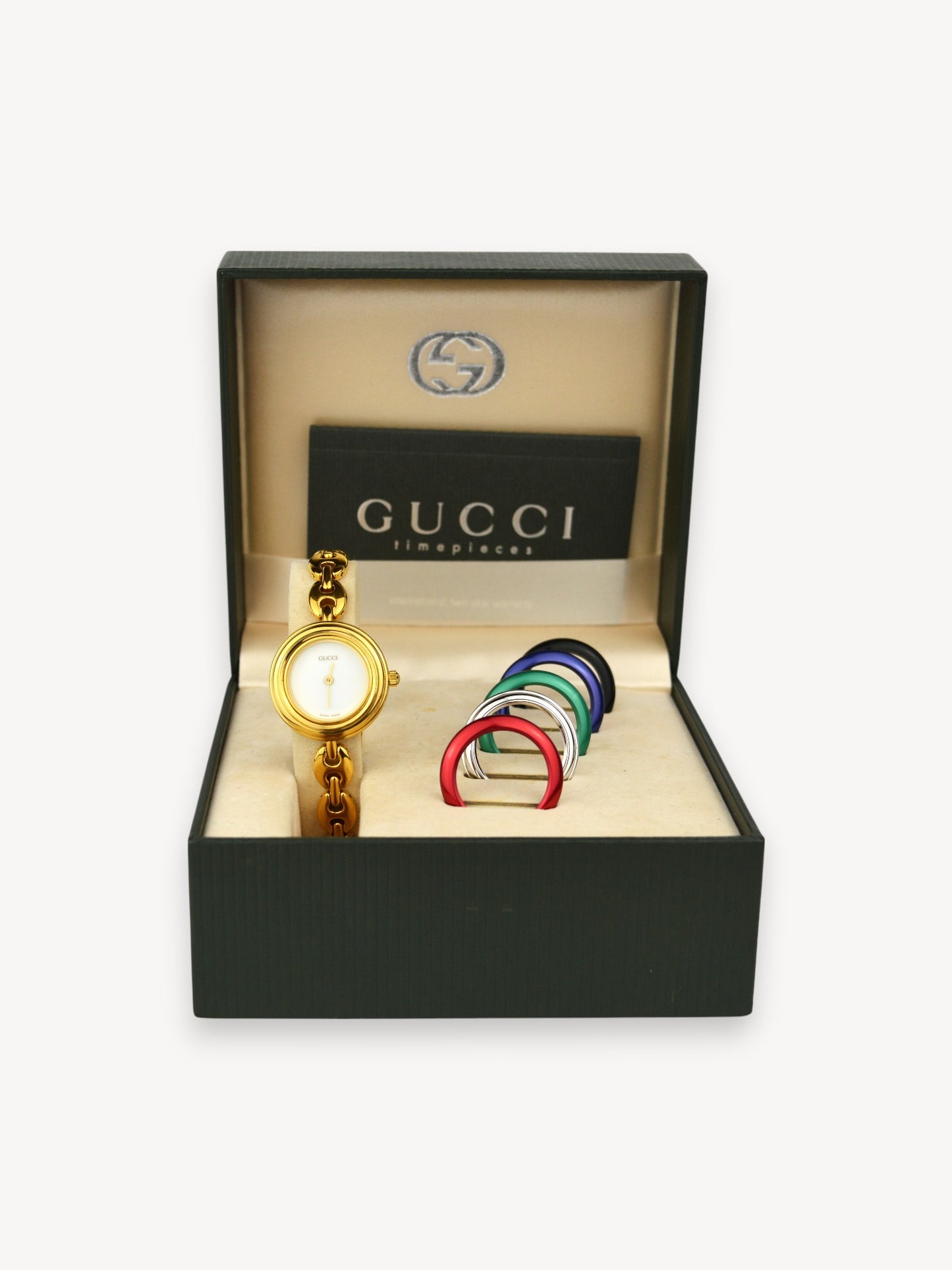 GUCCI INTERCHANGEABLE BEZEL WATCH