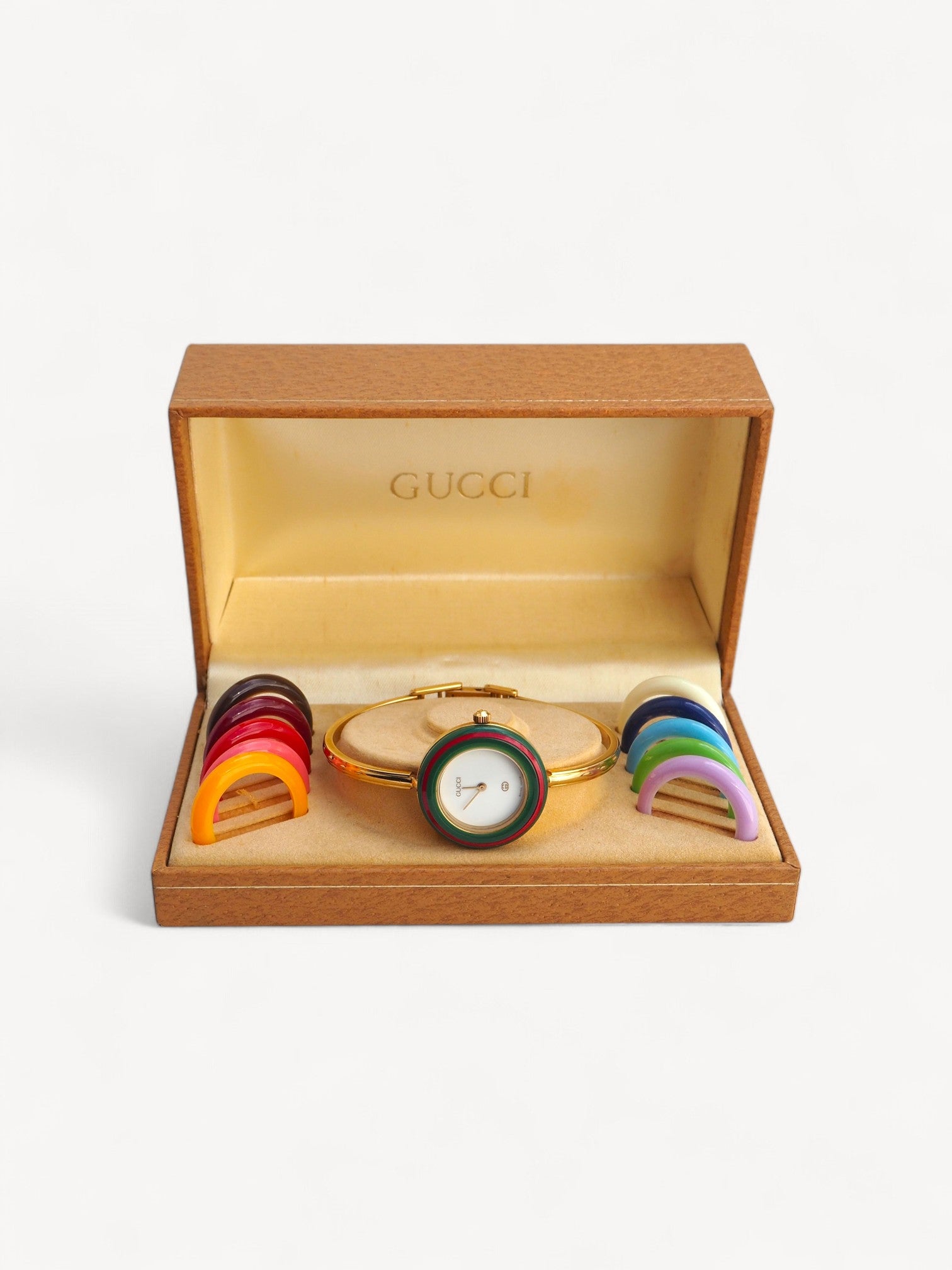 Gucci Interchangeable Bezel Watch Gold | Pre-Owned Luxury 