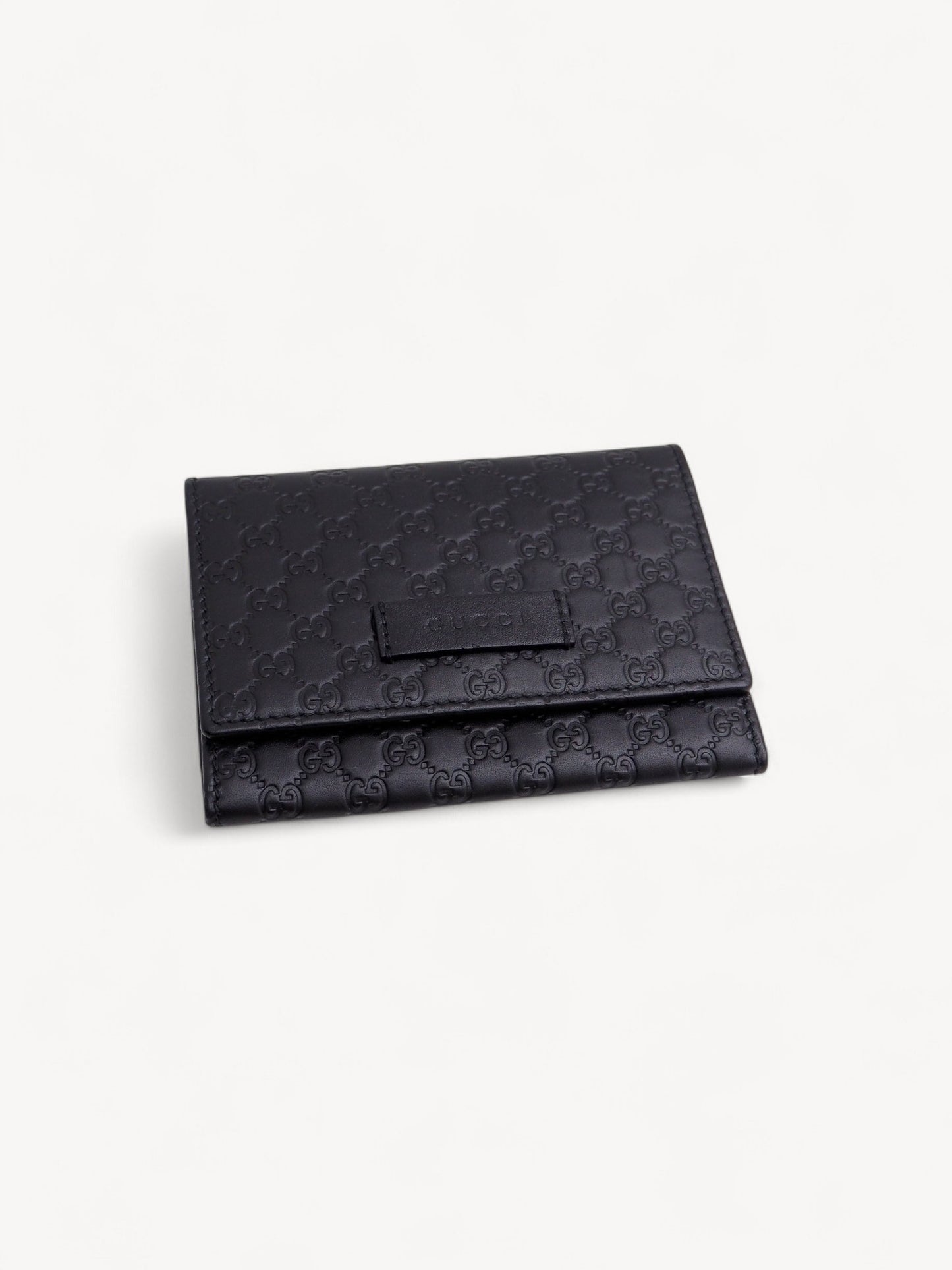 GUCCI GUCCISSIMA CARD HOLDER BLACK