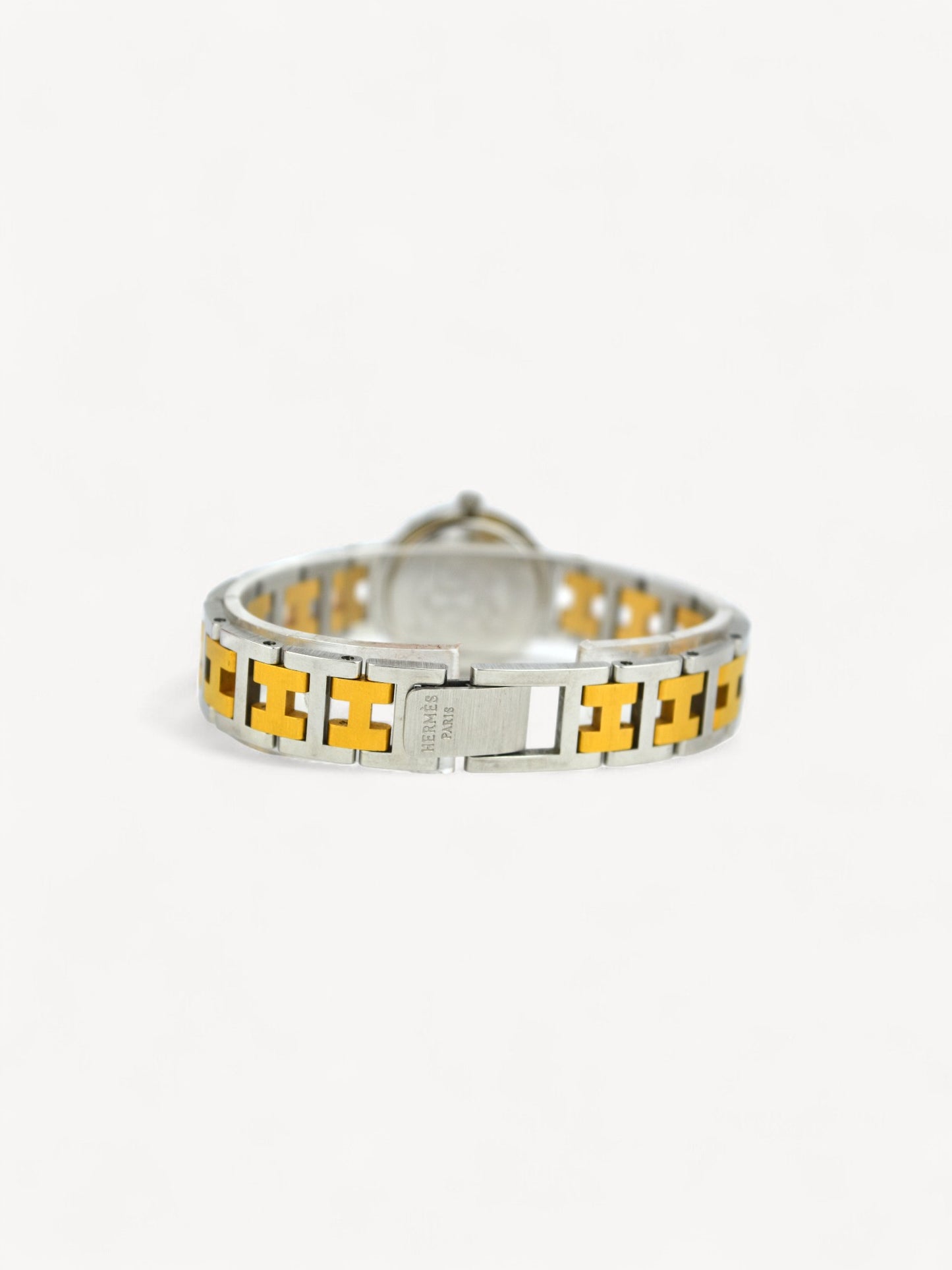 HERMÈS TWO-TONE CLIPPER WATCH
