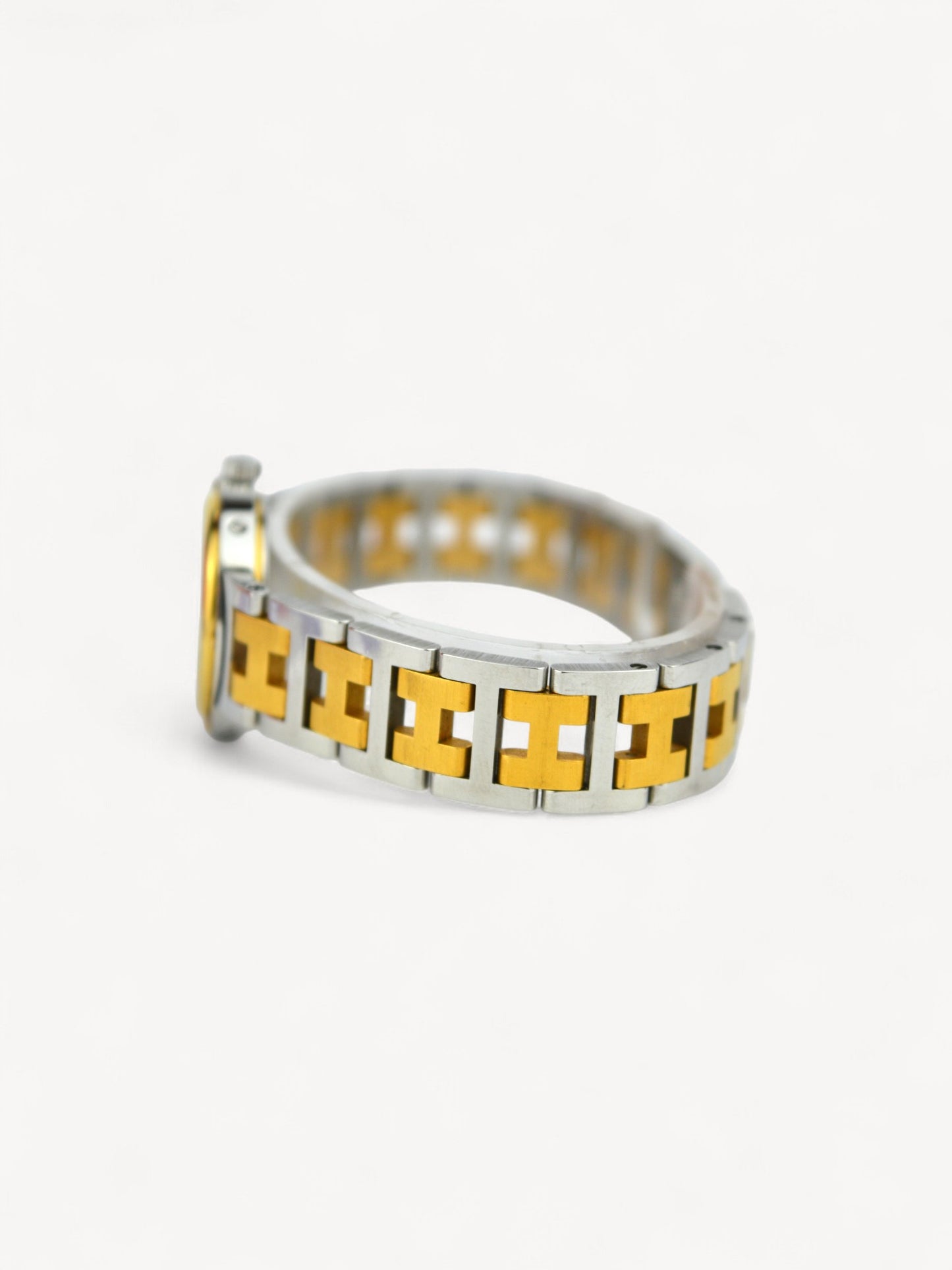 HERMÈS TWO-TONE CLIPPER WATCH