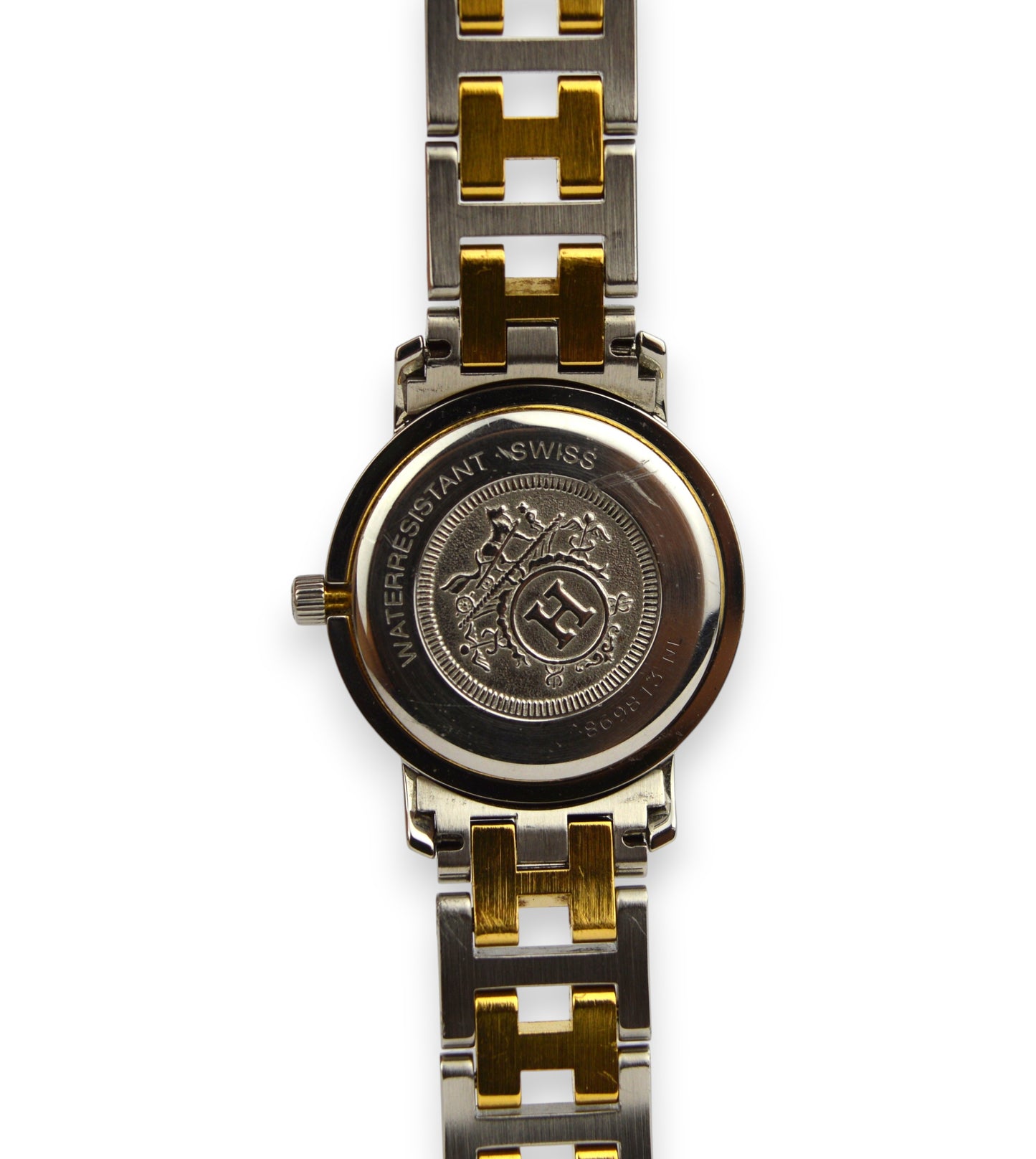 HERMÈS TWO-TONE CLIPPER WATCH