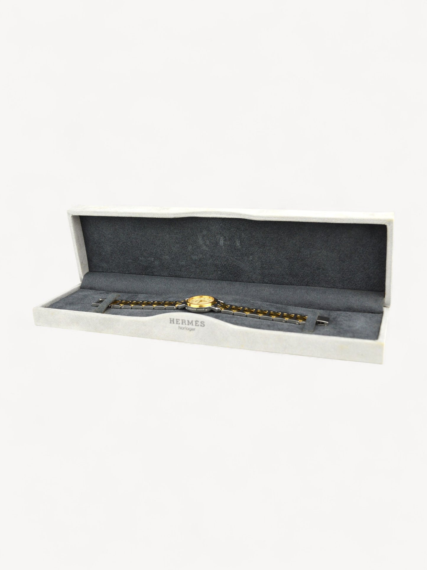 HERMÈS TWO-TONE CLIPPER WATCH