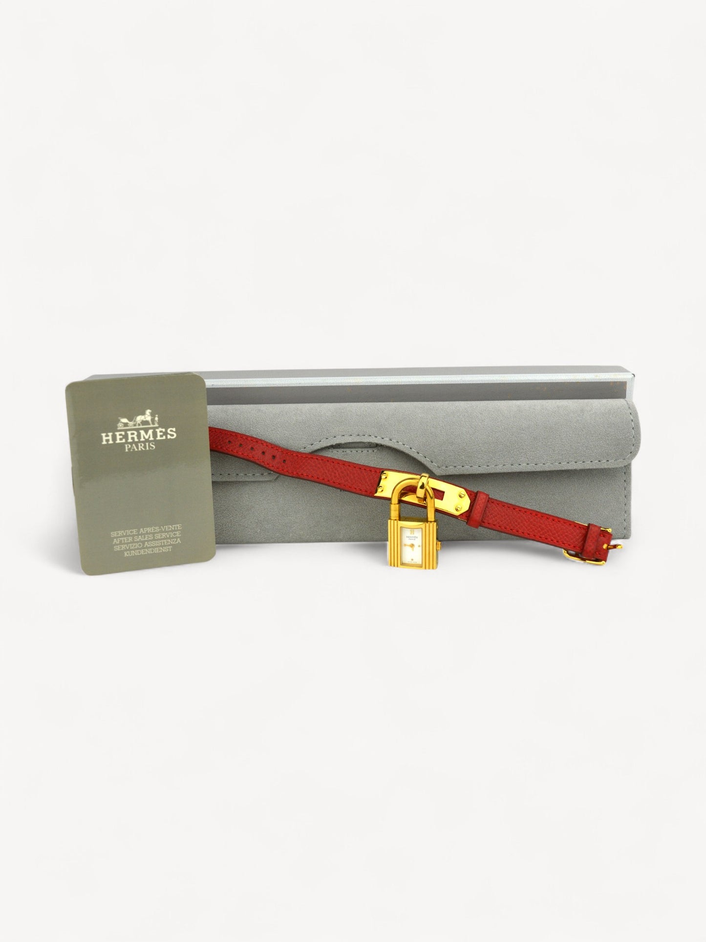 HERMÈS KELLY CADENA WATCH RED