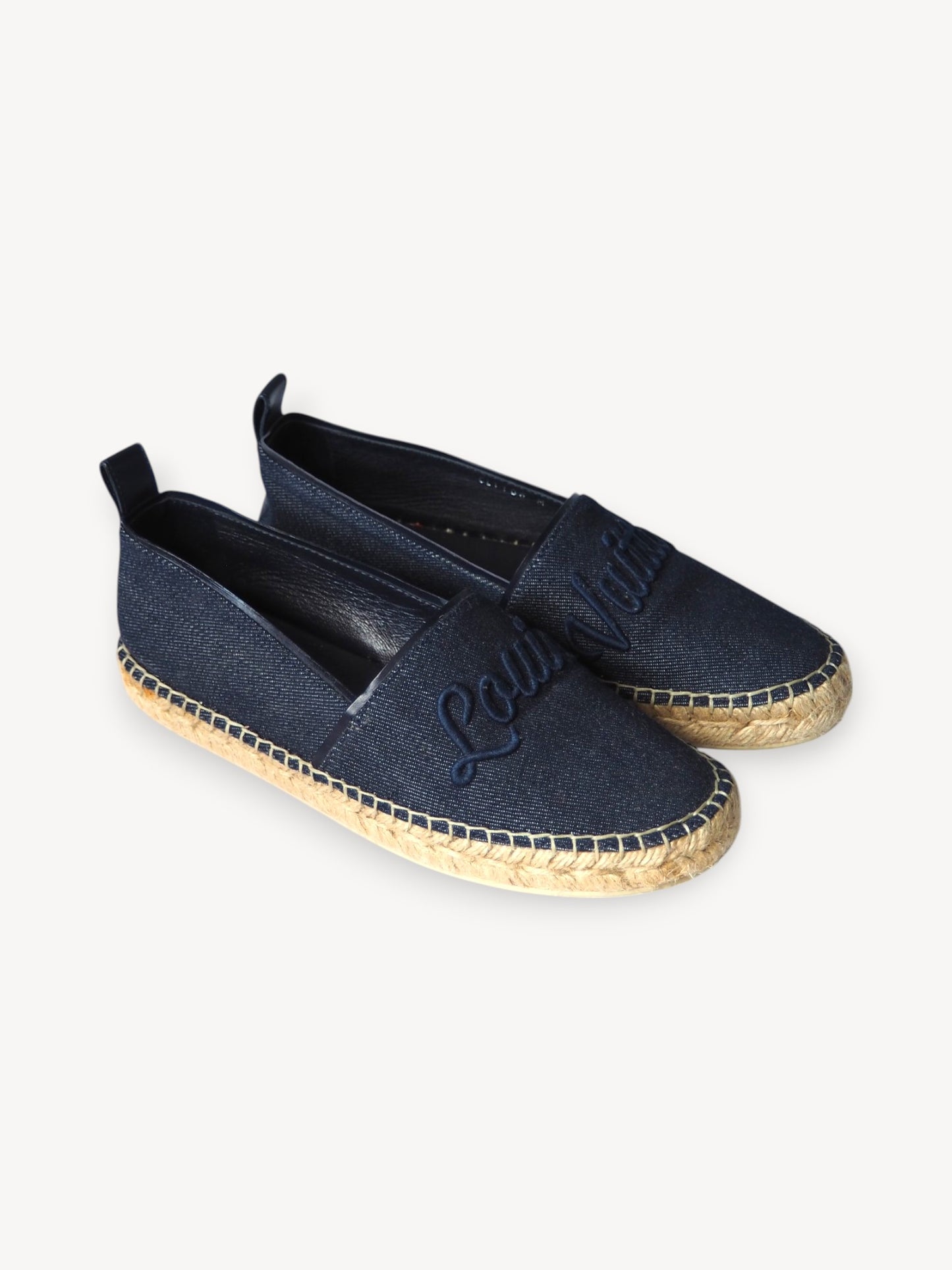 LOUIS VUITTON DENIM WATERFALL ESPADRILLES