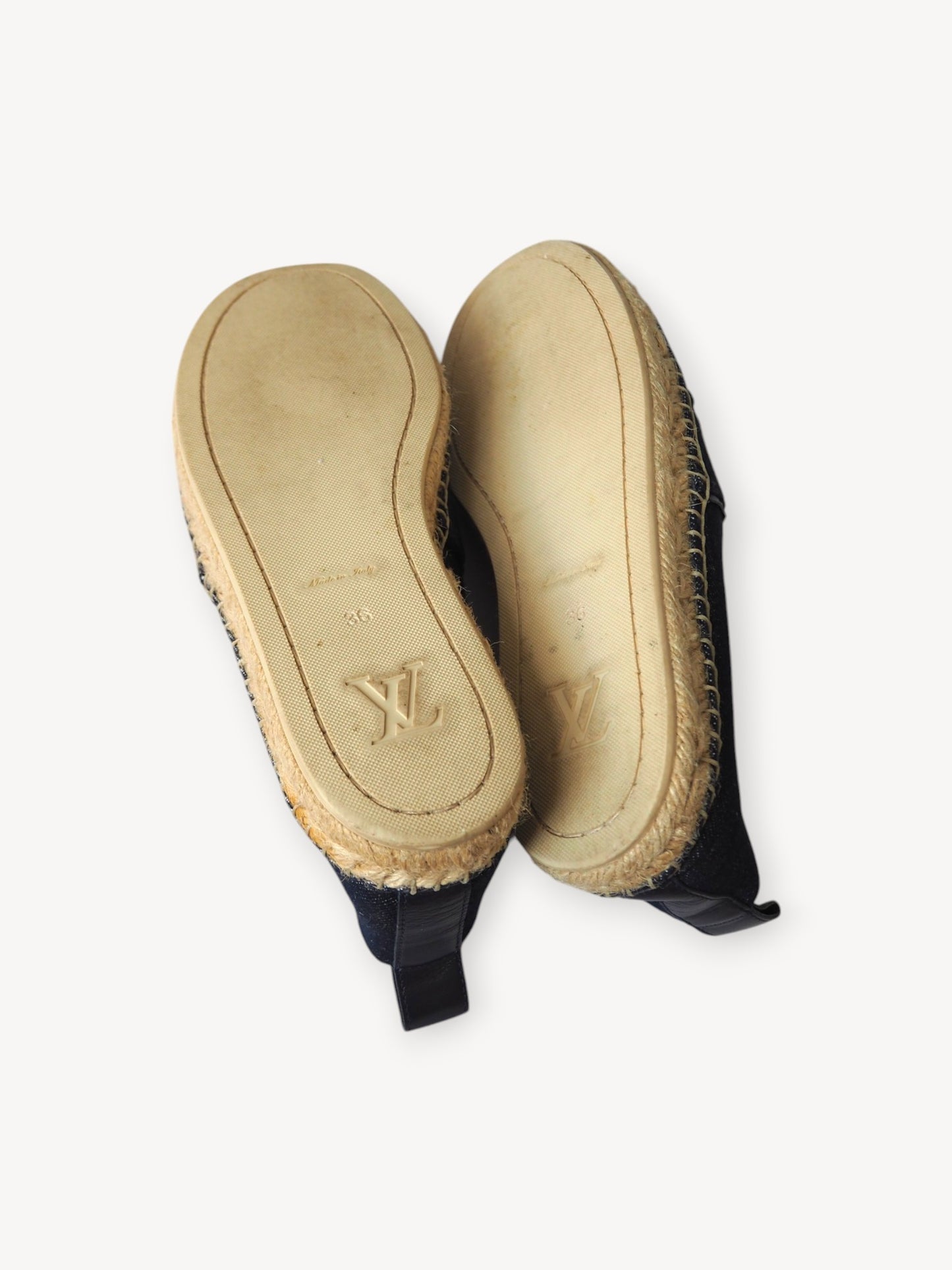 LOUIS VUITTON DENIM WATERFALL ESPADRILLES
