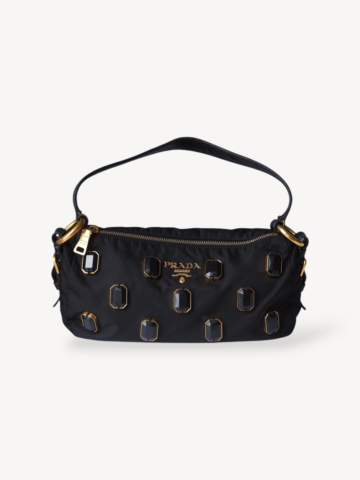 Prada Tessuto Nylon Pietre Shoulder Bag