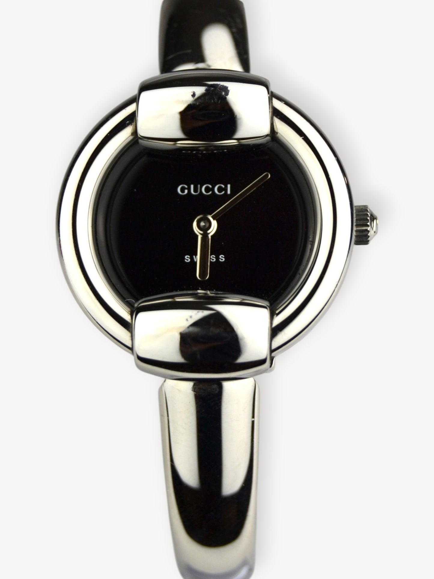 GUCCI 1400L WATCH SILVER/BLACK