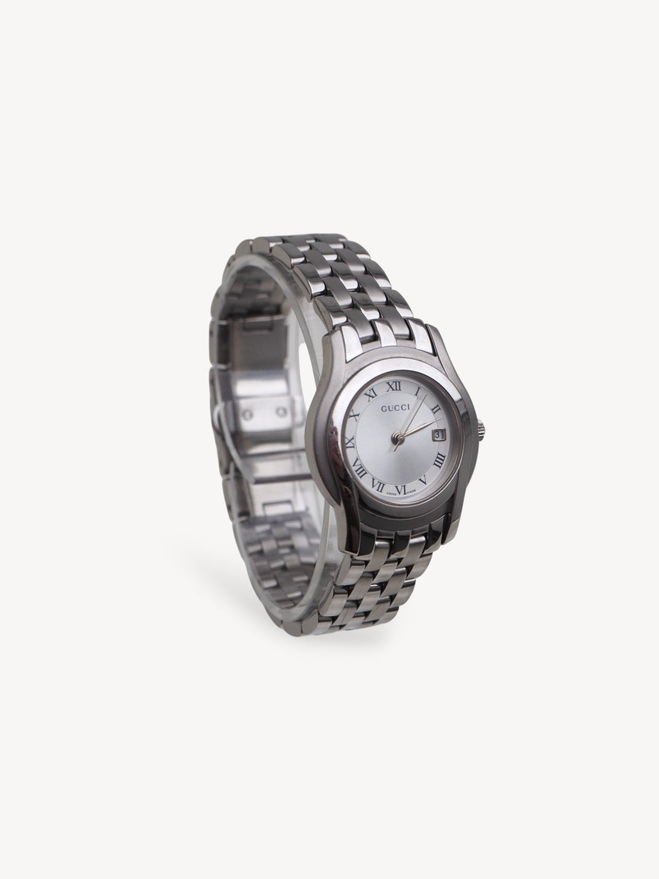GUCCI 5500L WATCH SILVER