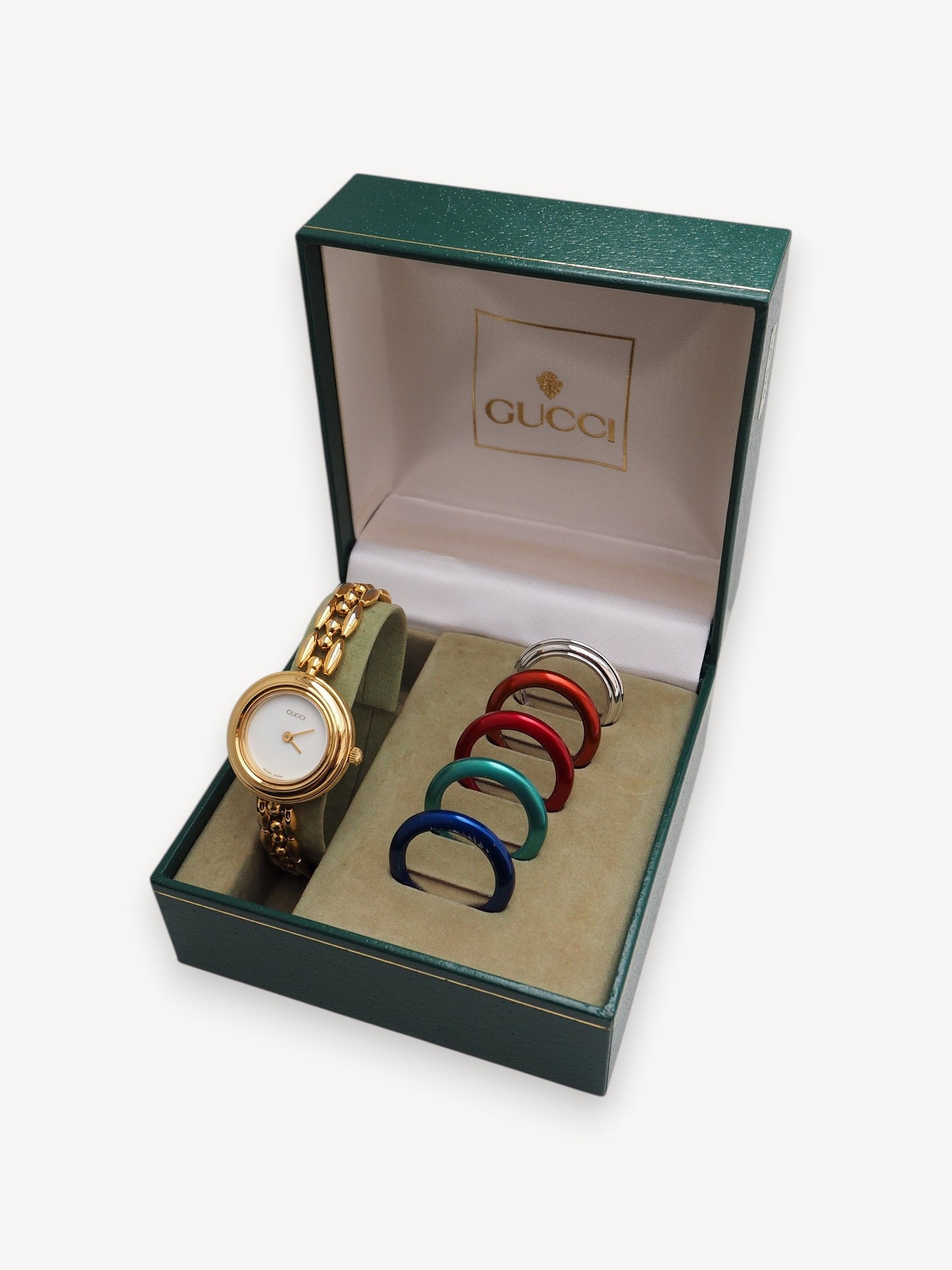 GUCCI INTERCHANGEABLE BEZEL WATCH
