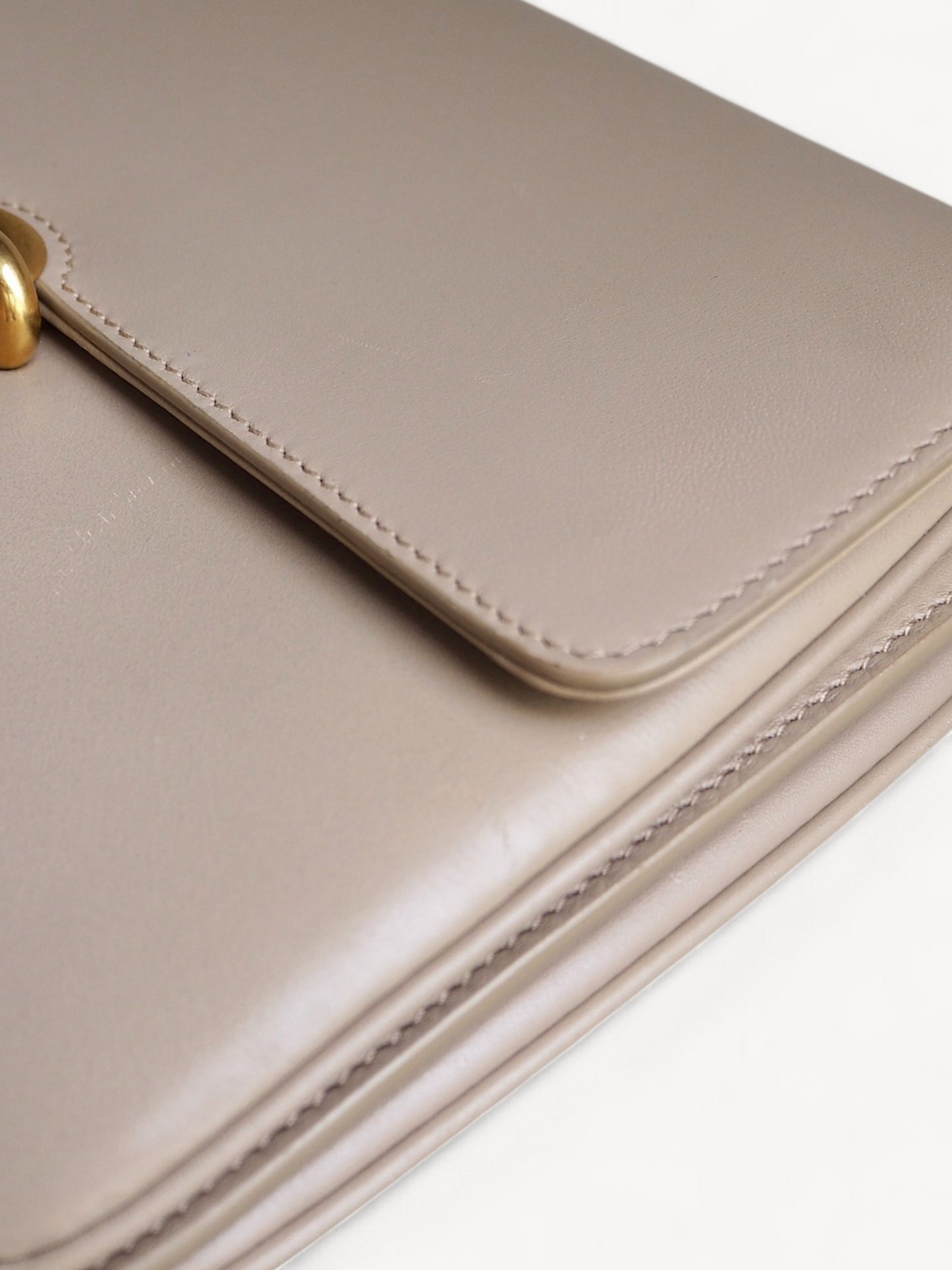 YVES SAINT LAURENT LE MAILLON SHOULDER BAG BEIGE
