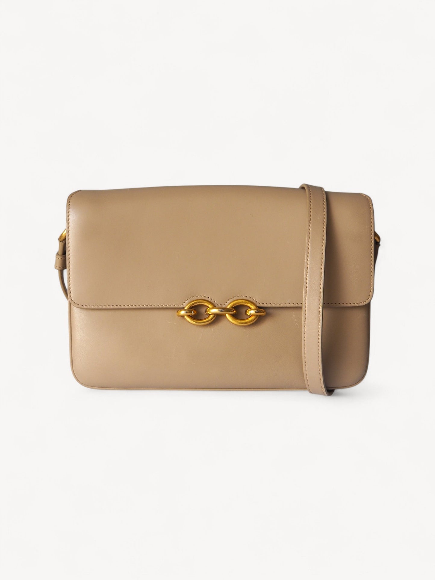 YVES SAINT LAURENT LE MAILLON SHOULDER BAG BEIGE