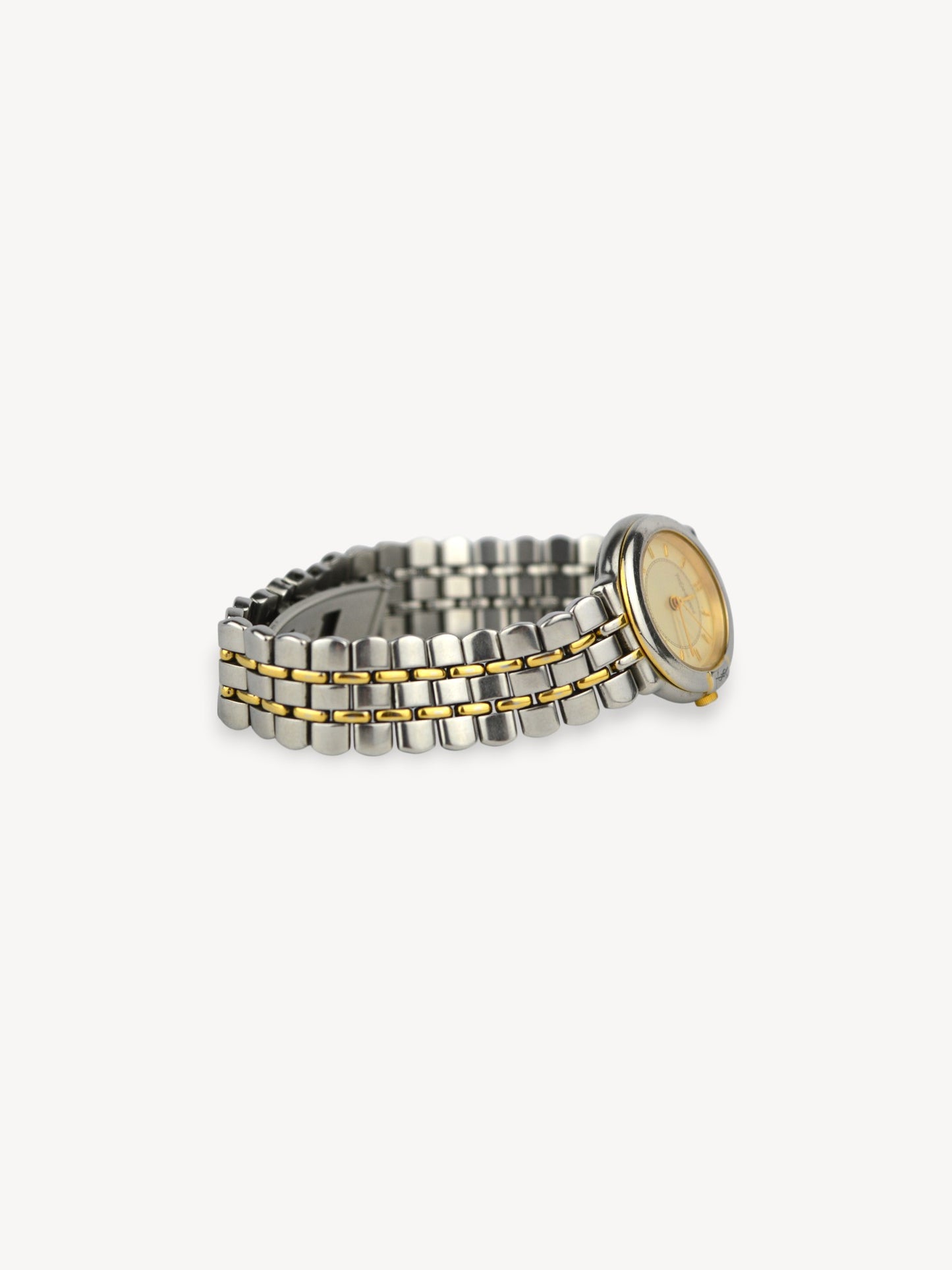 YVES SAINT LAURENT TWO-TONE WATCH