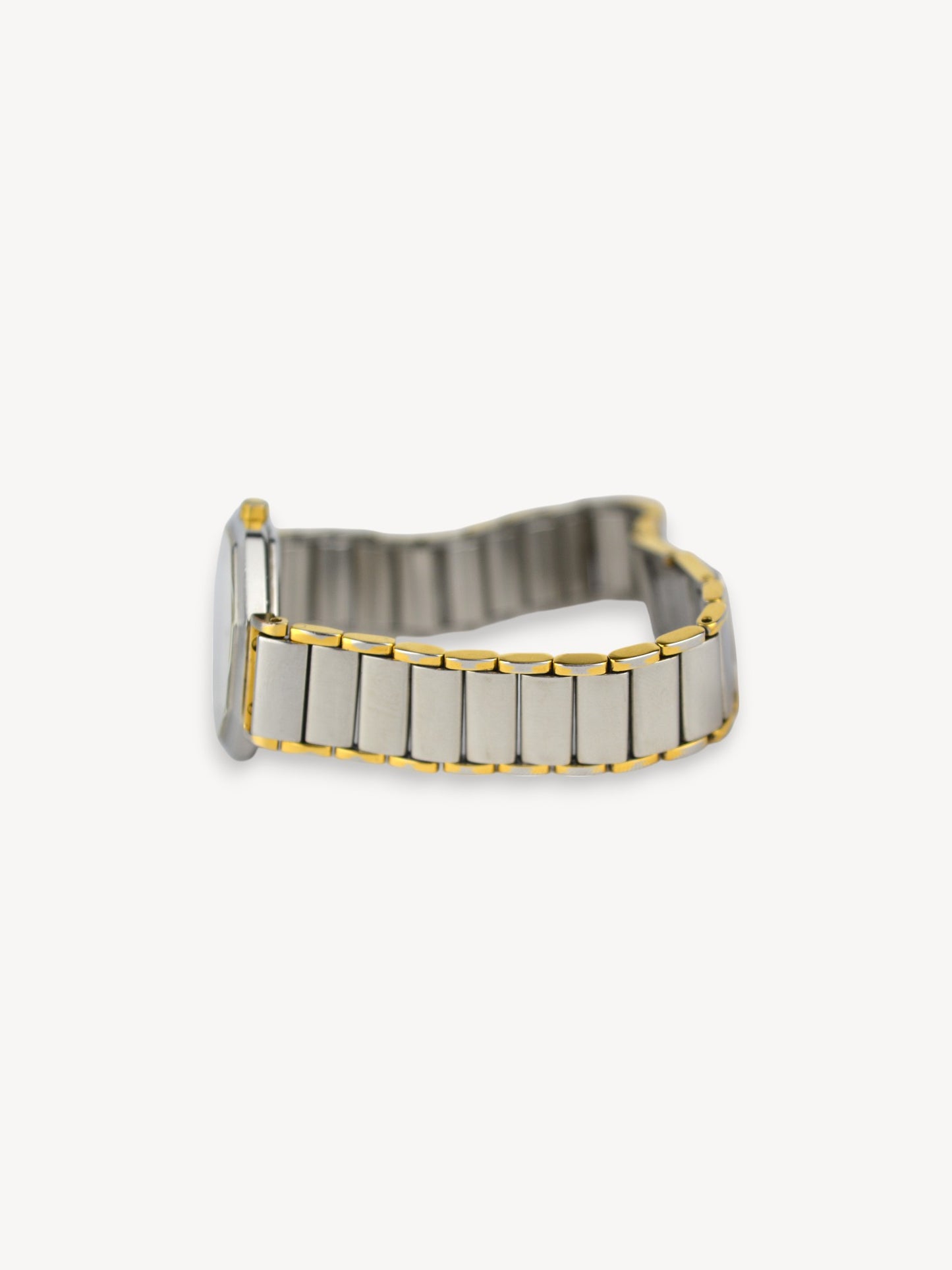 YVES SAINT LAURENT TWO-TONE OCTAGONAL WATCH