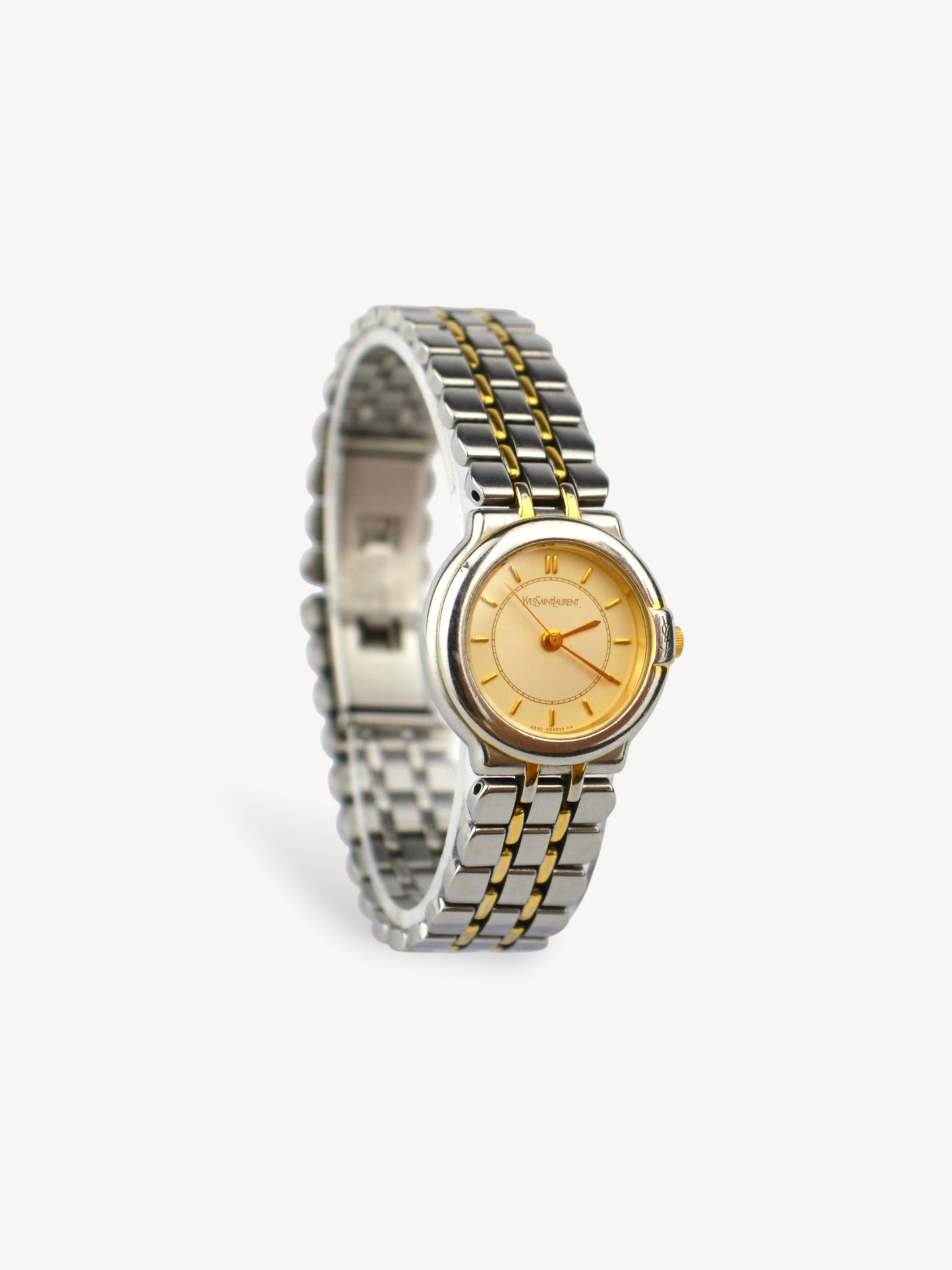 YVES SAINT LAURENT TWO-TONE WATCH