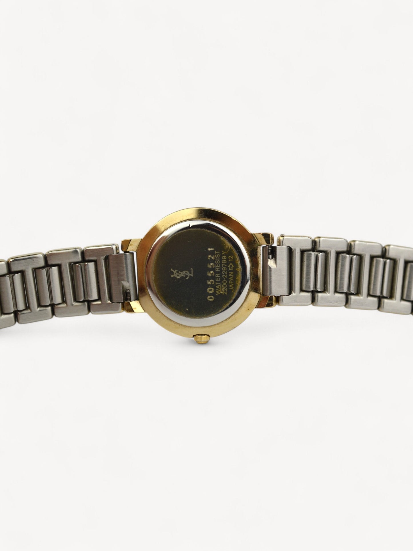 YVES SAINT LAURENT TWO-TONE WATCH