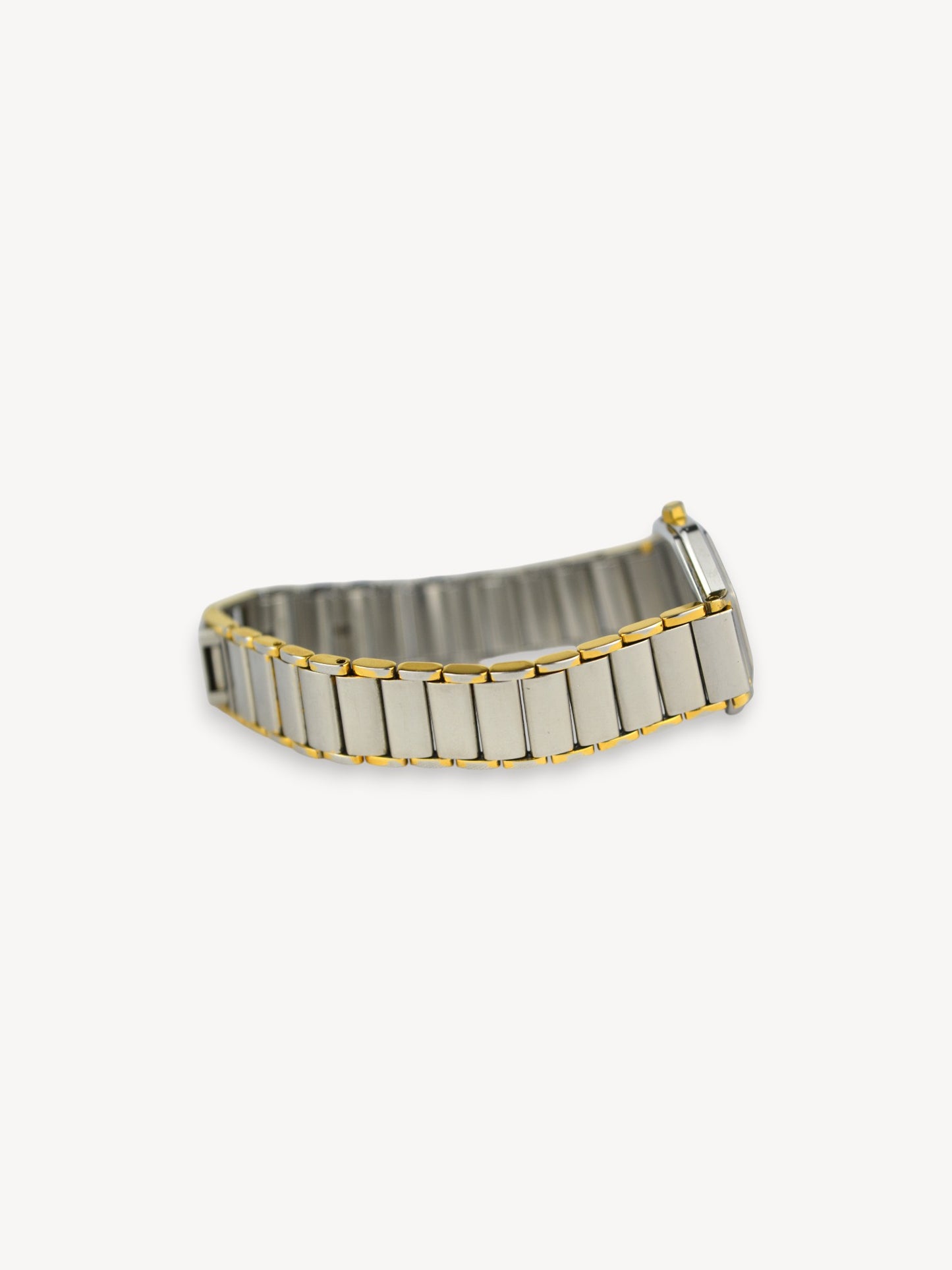 YVES SAINT LAURENT TWO-TONE OCTAGONAL WATCH