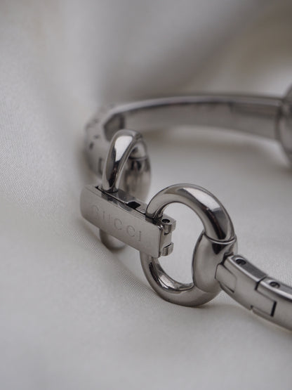 GUCCI 120 HORSEBIT BANGLE WATCH