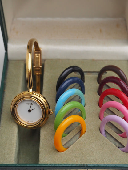 GUCCI INTERCHANGEABLE BEZEL WATCH